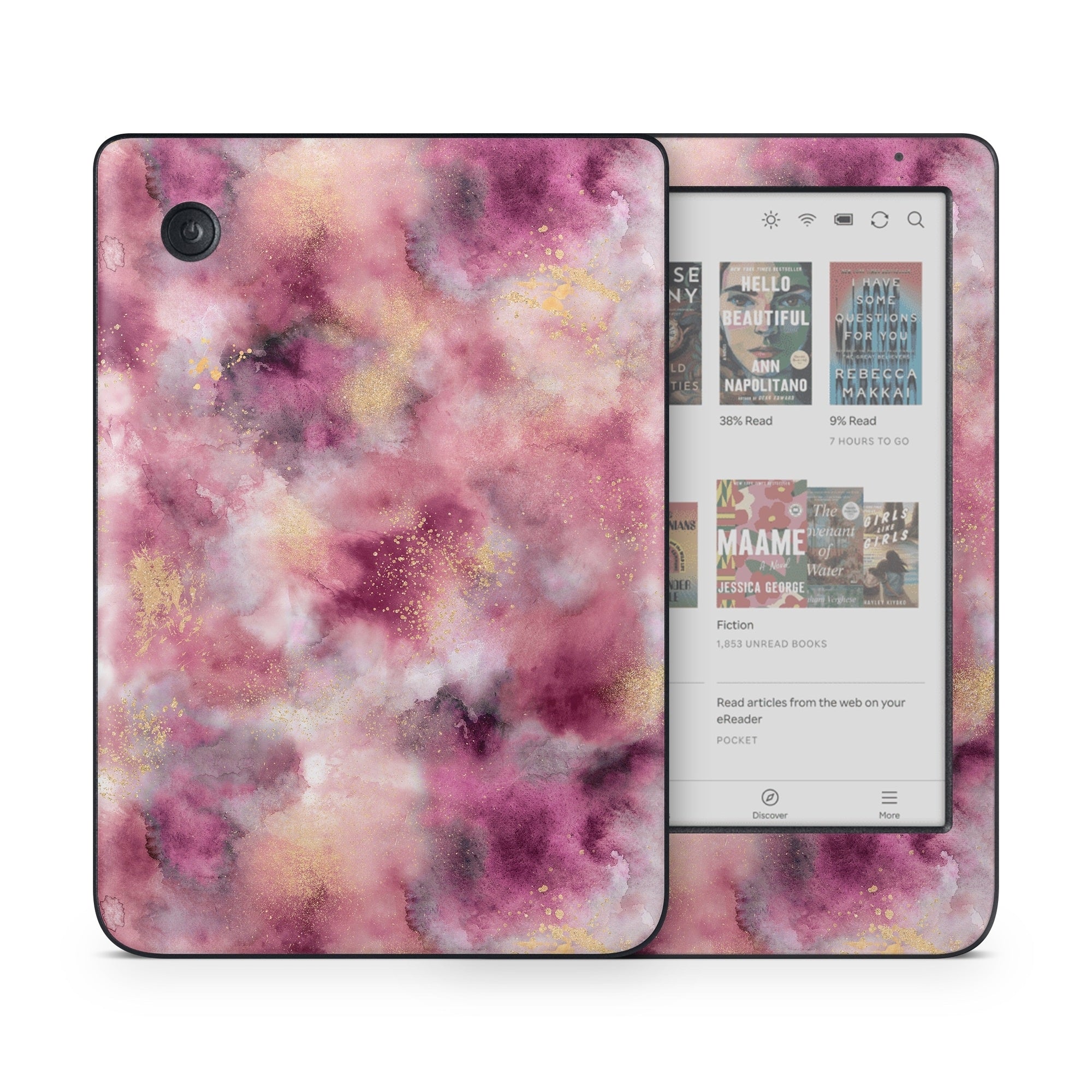 Smoky Marble Watercolor - Kobo Clara Colour Skin