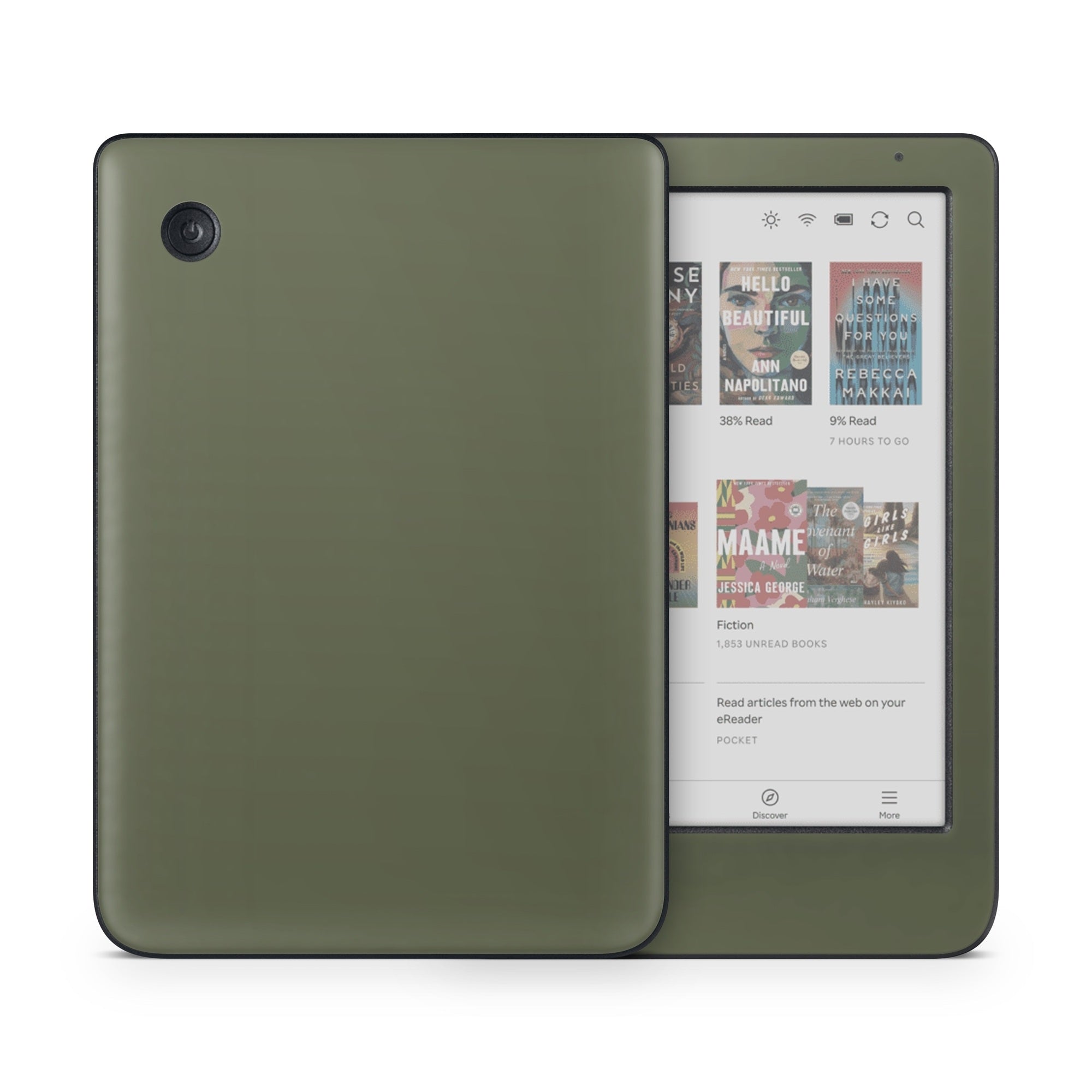 Solid State Olive Drab - Kobo Clara Colour Skin