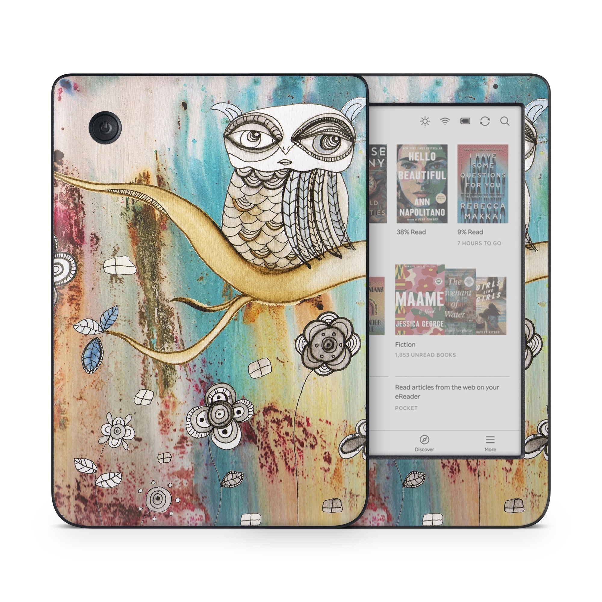 Surreal Owl - Kobo Clara Colour Skin