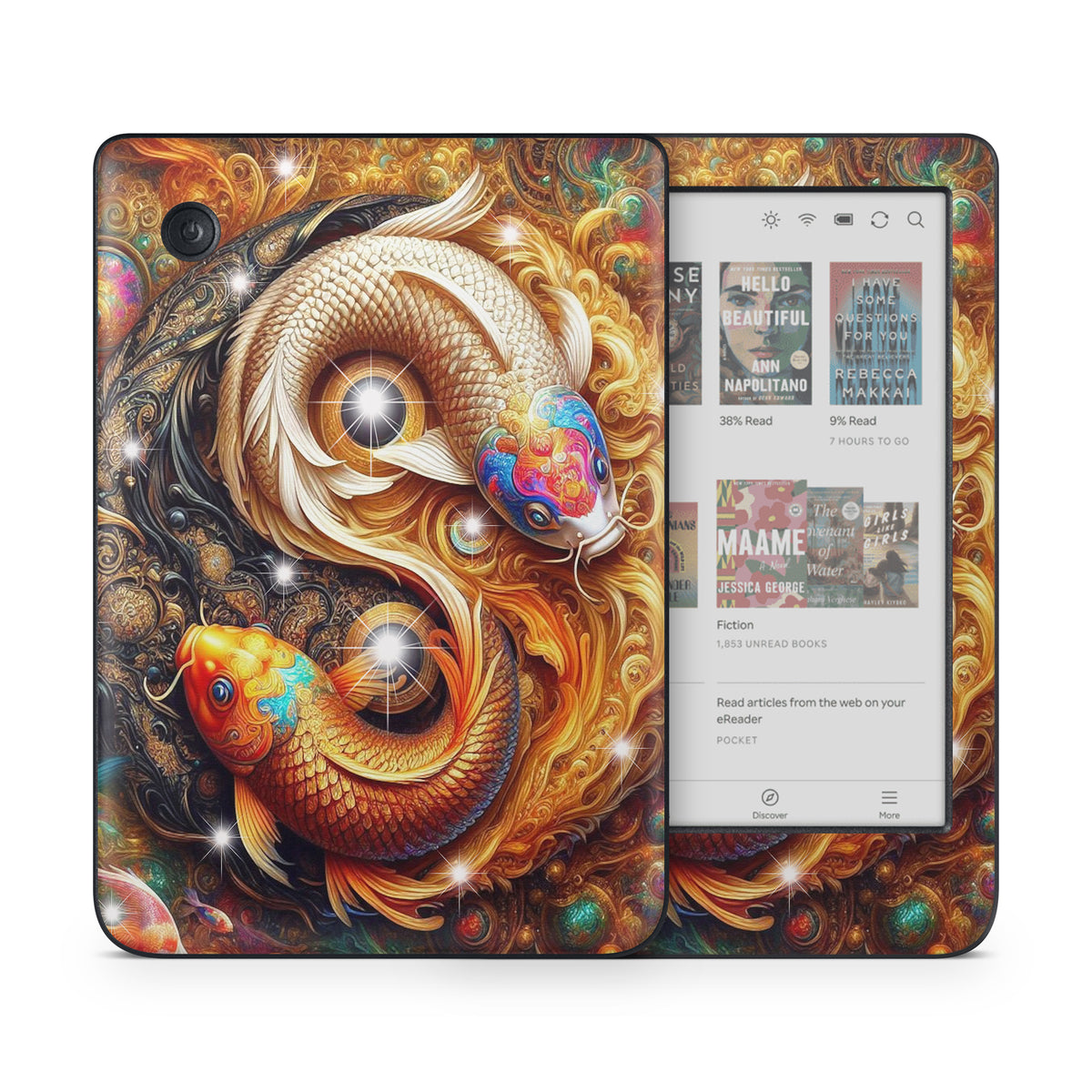 Yin Yang Koi - Kobo Clara Colour Skin