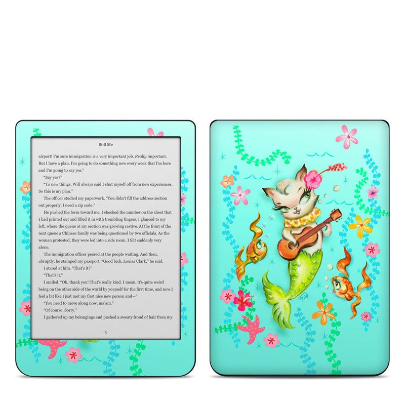 Merkitten with Ukelele - Kobo Clara HD Skin