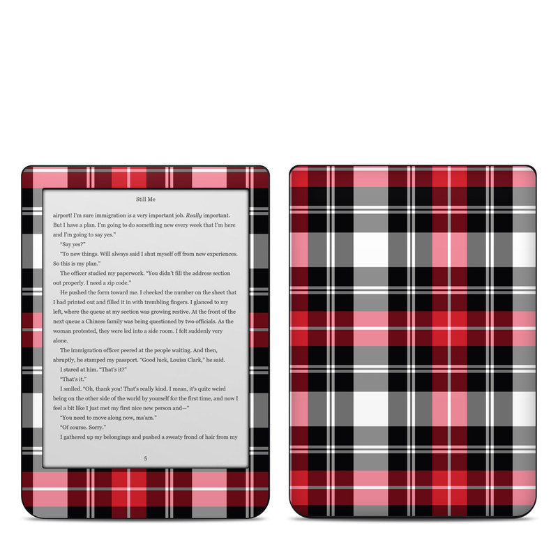 Red Plaid - Kobo Clara HD Skin