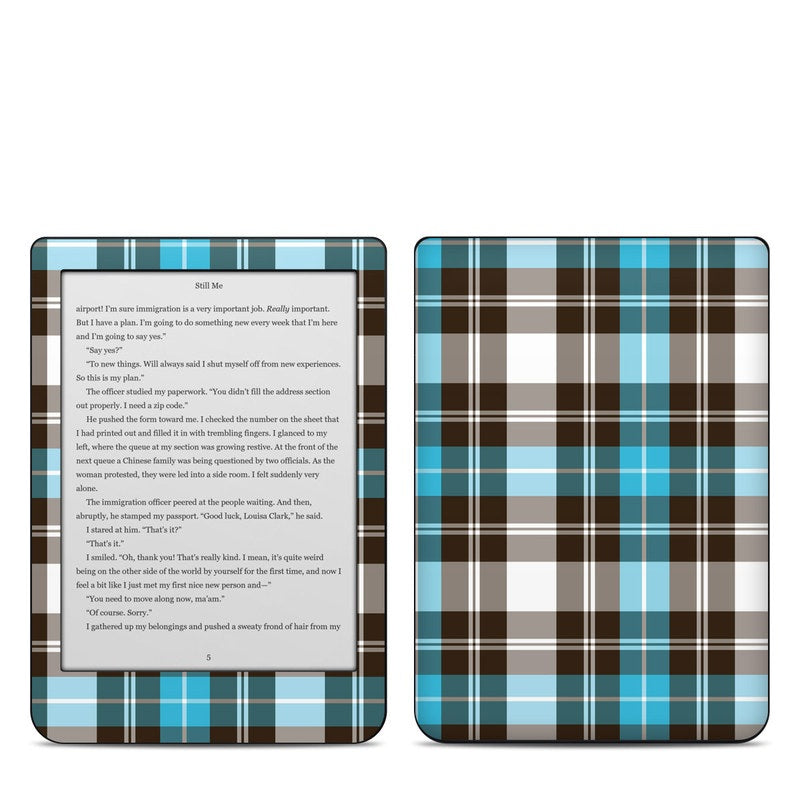 Turquoise Plaid - Kobo Clara HD Skin