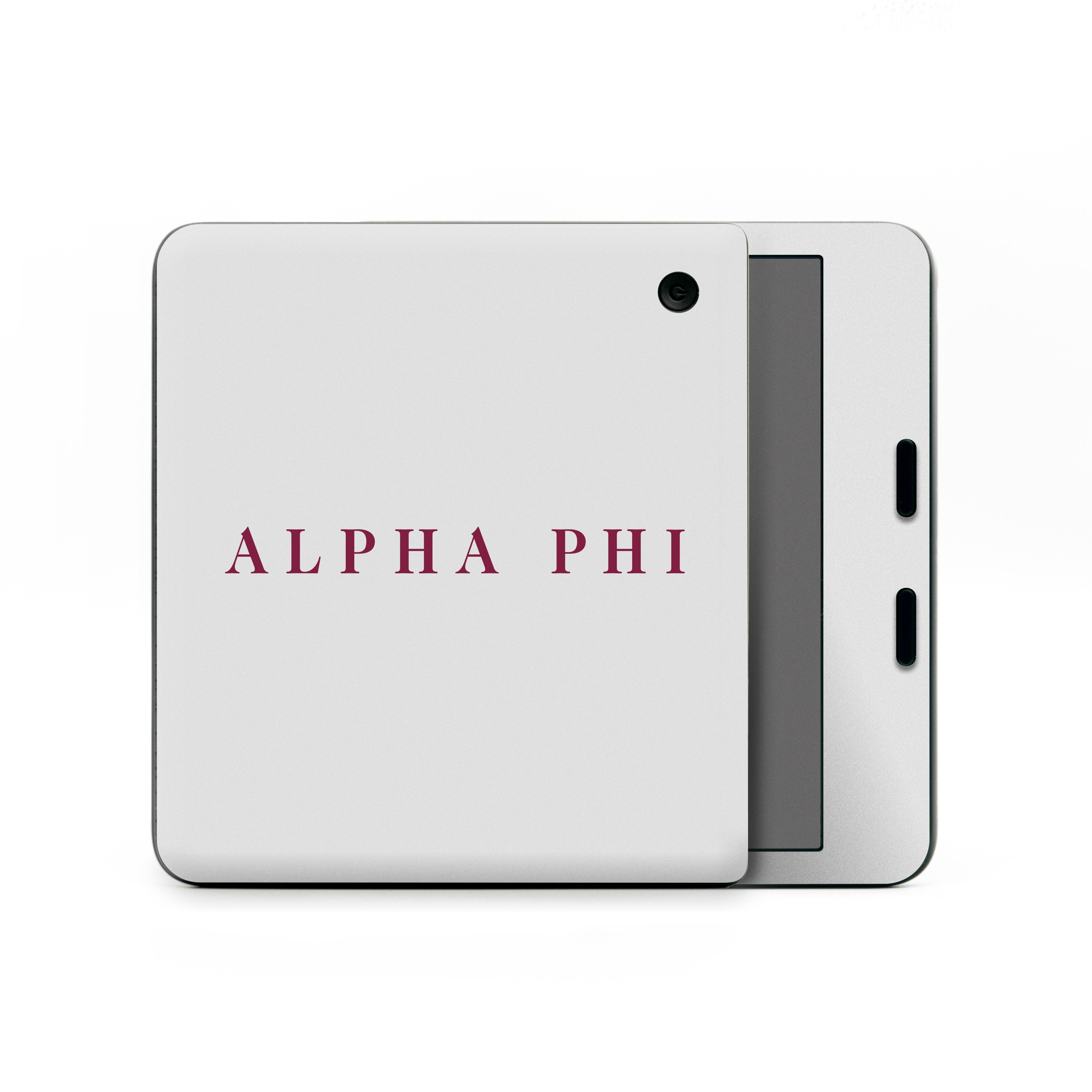 Alpha Phi Wordmark Silver - Kobo Libra Colour Skin