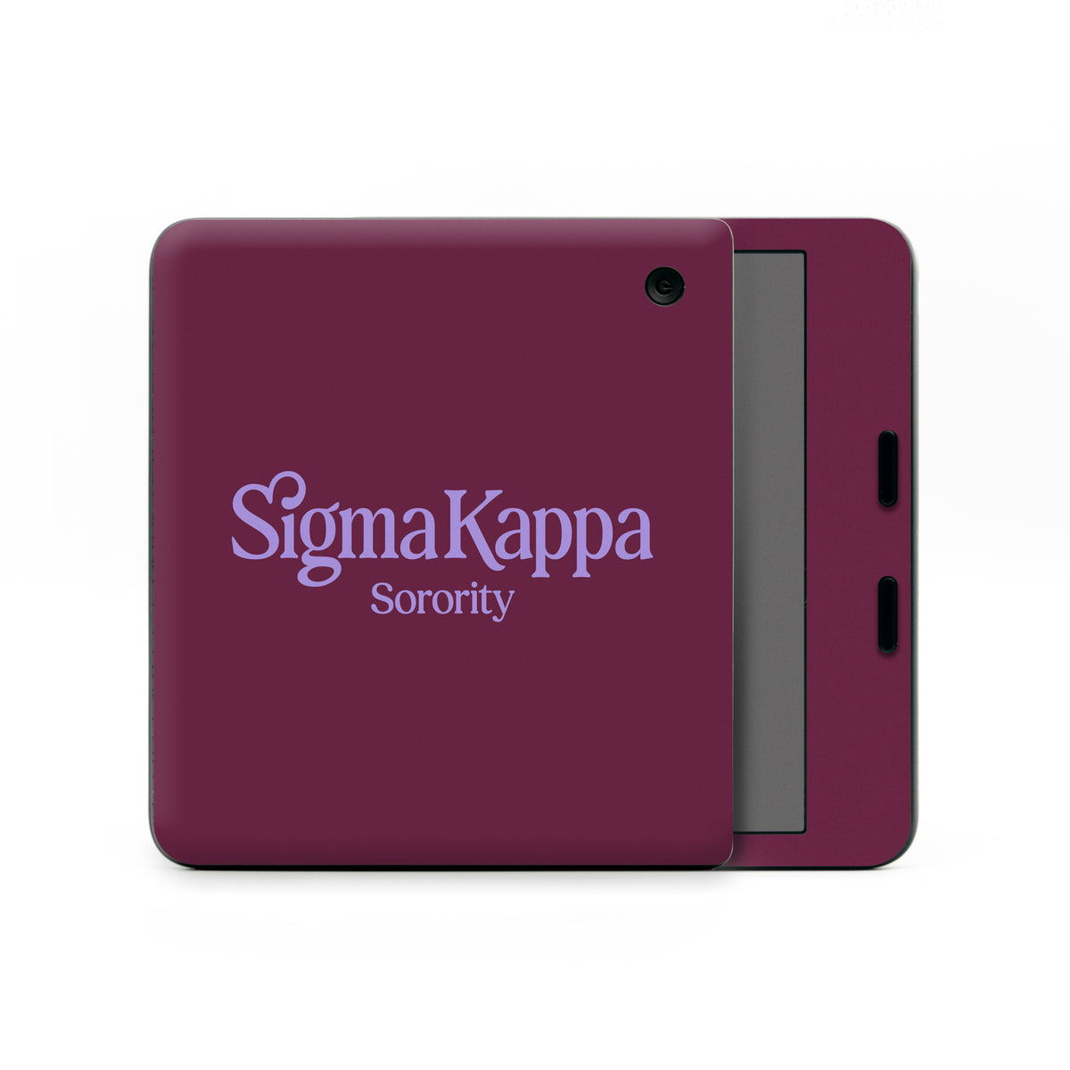 Sigma Kappa Sorority Logo Legacy Lavender on Mary Maroon - Kobo Libra Colour Skin