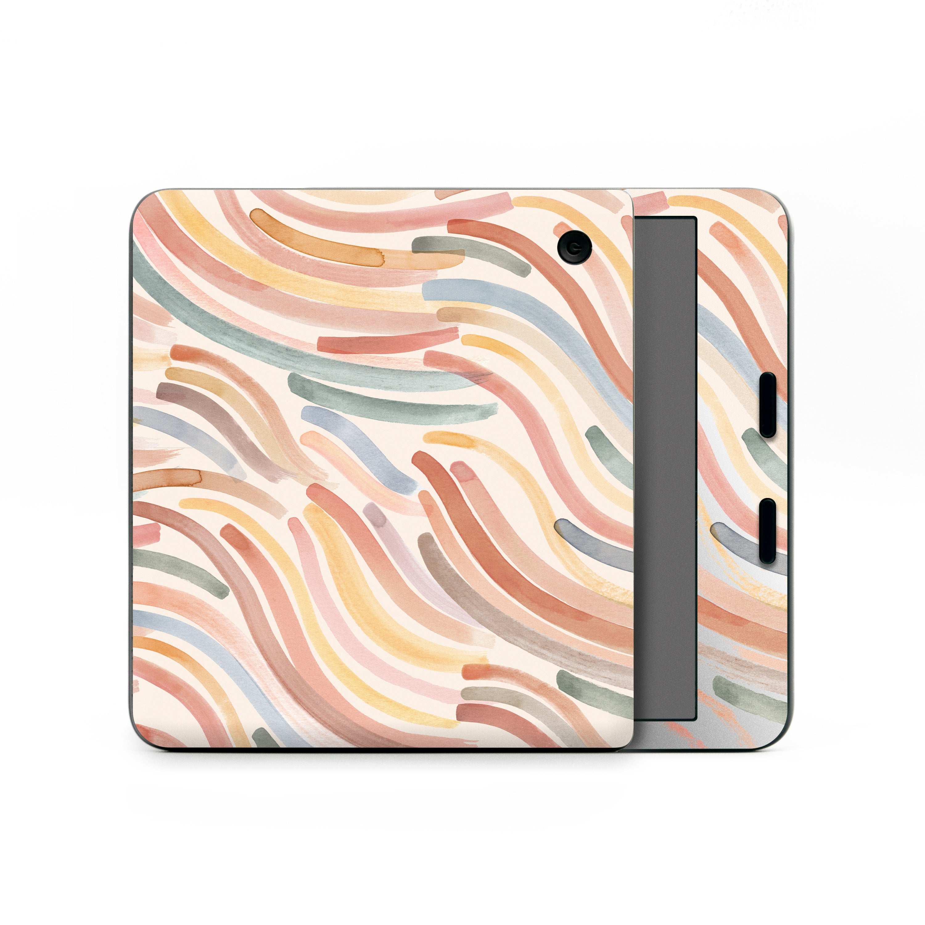 Terracotta Brushstroke Waves - Kobo Libra Colour Skin