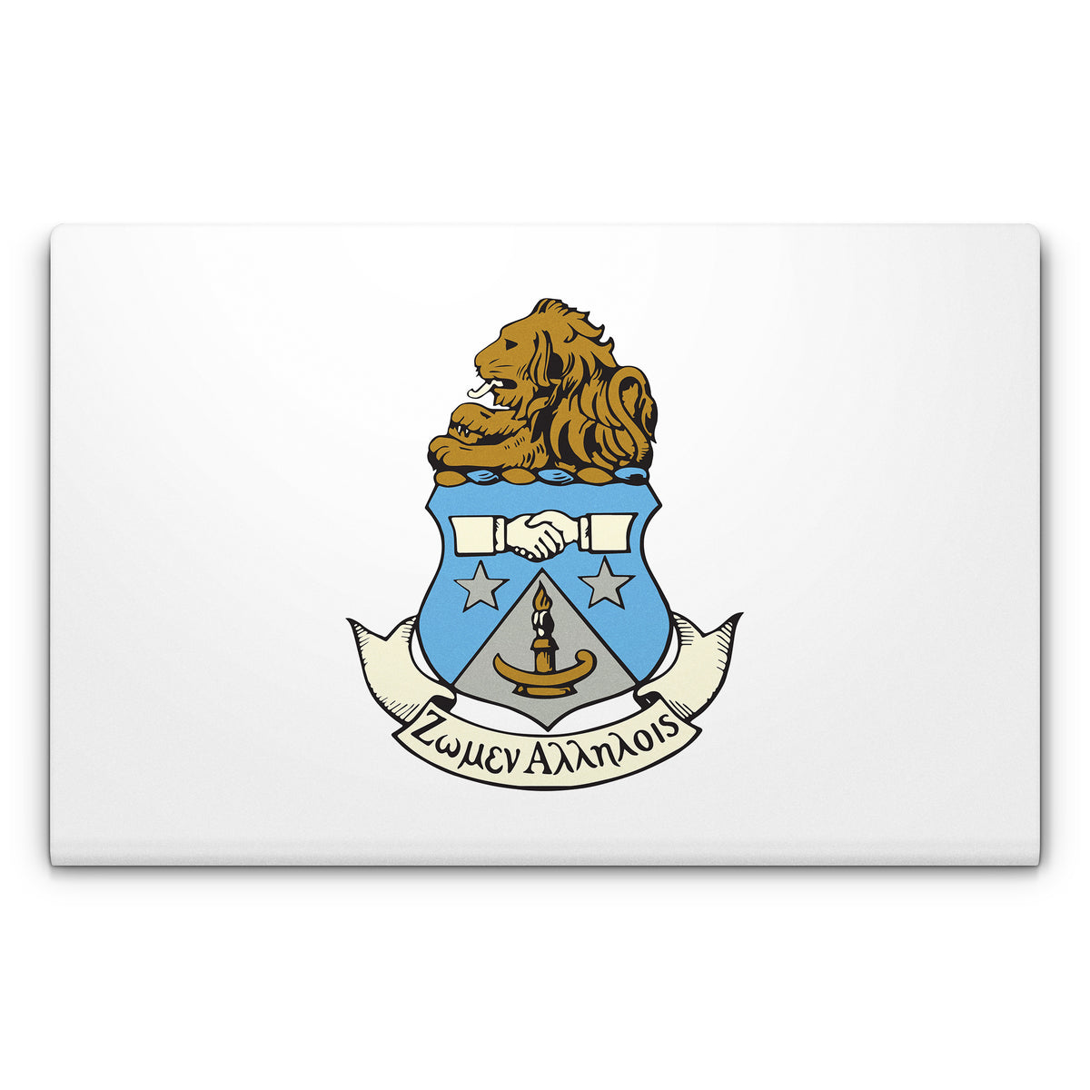 Alpha Delta Pi Crest White - Laptop Lid Skin