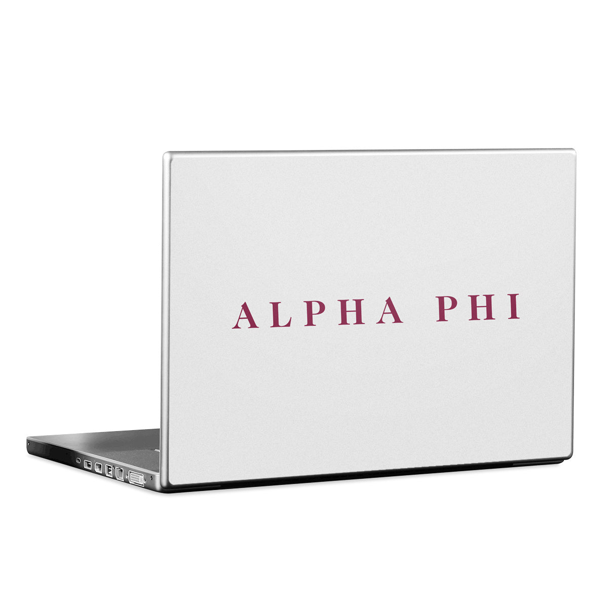 Alpha Phi Wordmark Silver - Laptop Lid Skin