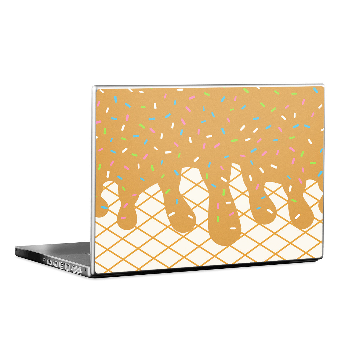 Caramel Ice Cream Drip - Laptop Lid Skin