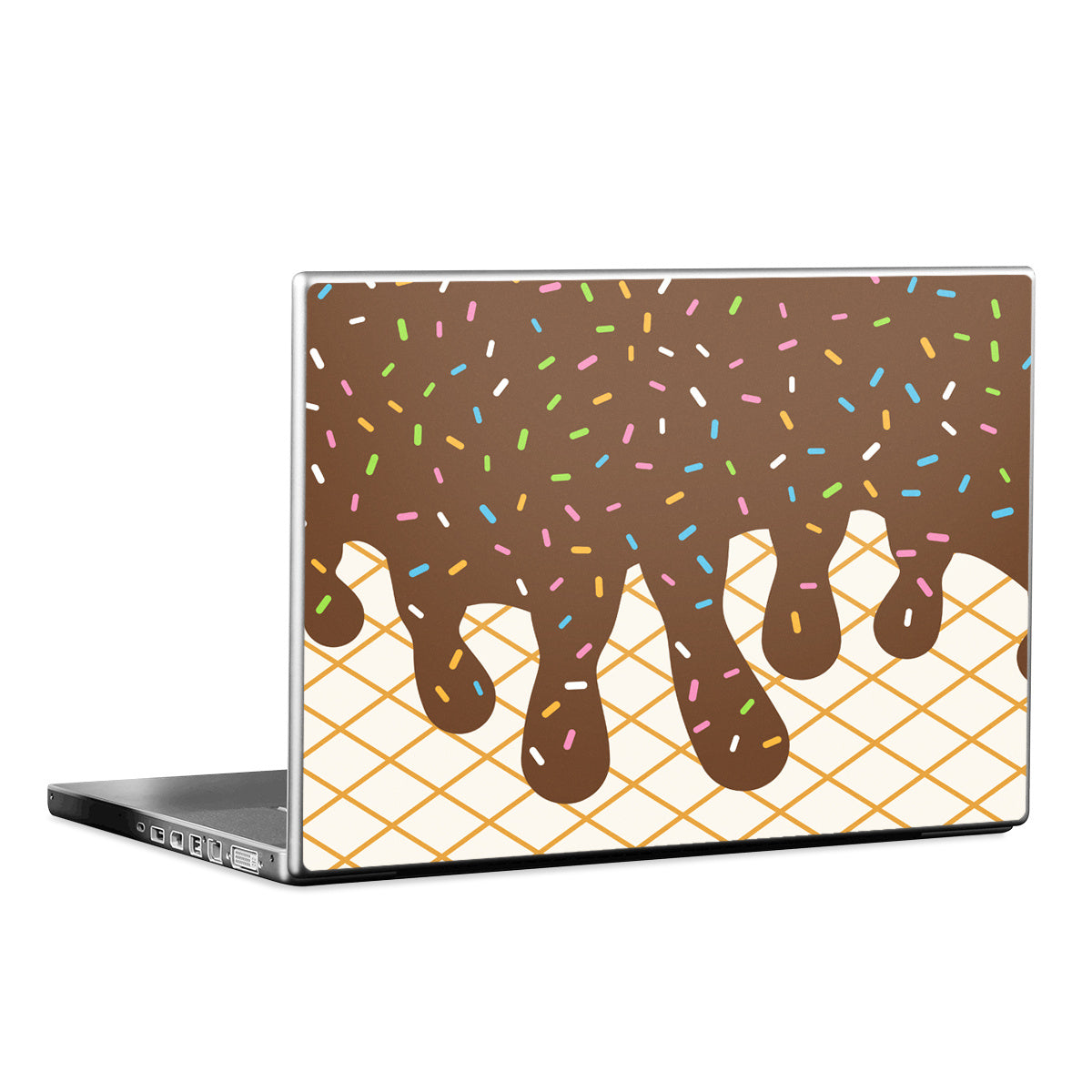Chocolate Ice Cream Drip - Laptop Lid Skin