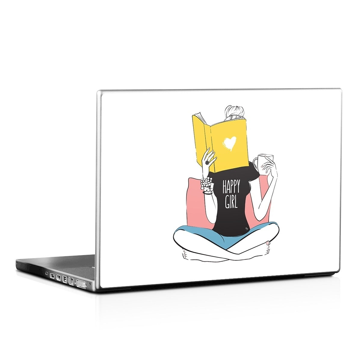 Happy Girl - Laptop Lid Skin