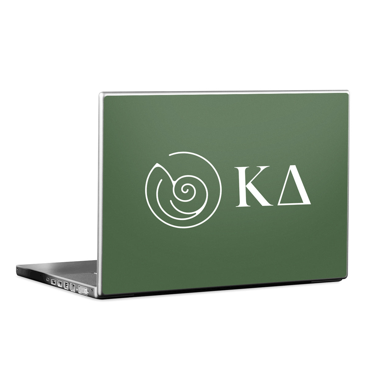 Kappa Delta Greek Letters Dark Olive - Laptop Lid Skin