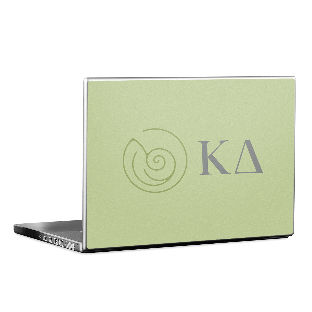 Kappa Delta Greek Letters Light Olive - Laptop Lid Skin