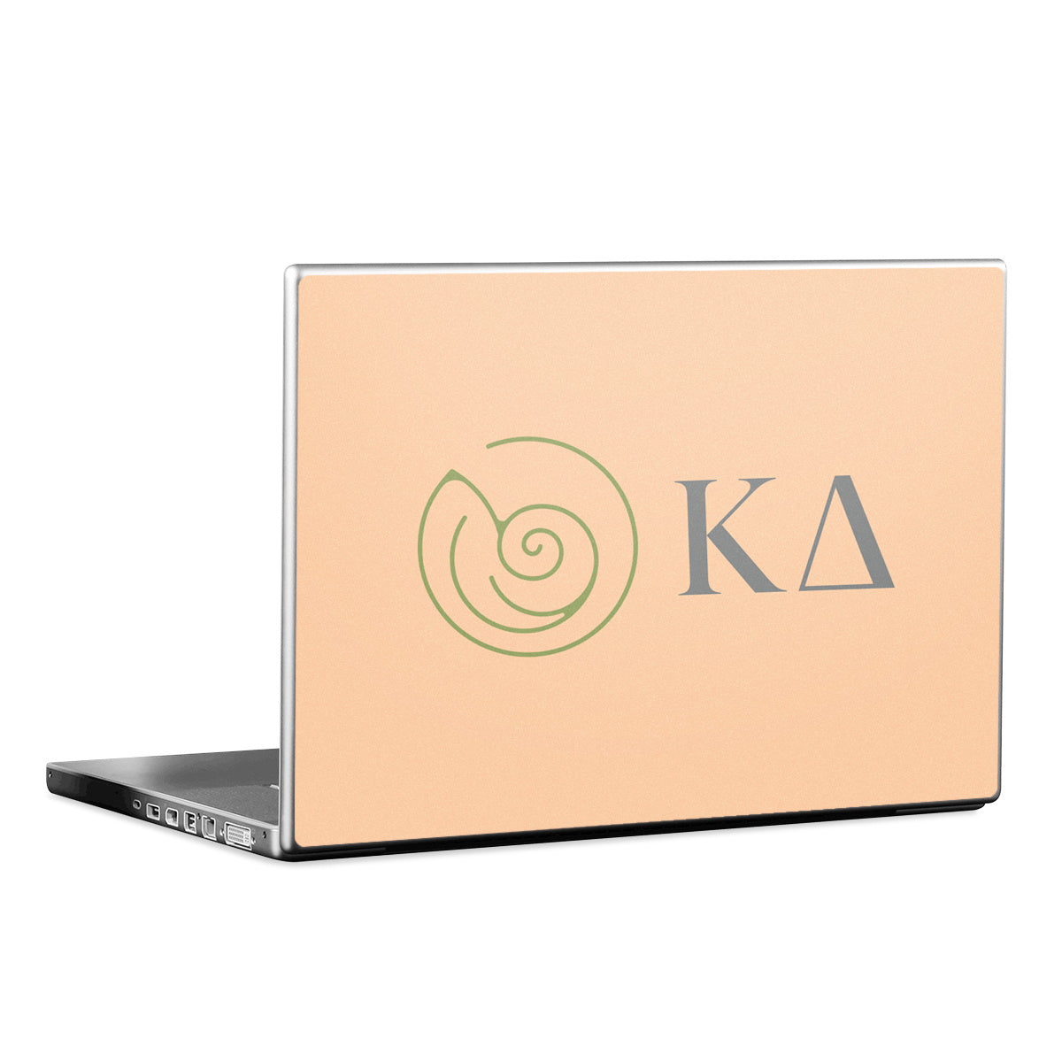 Kappa Delta Greek Letters Empowered Peach - Laptop Lid Skin