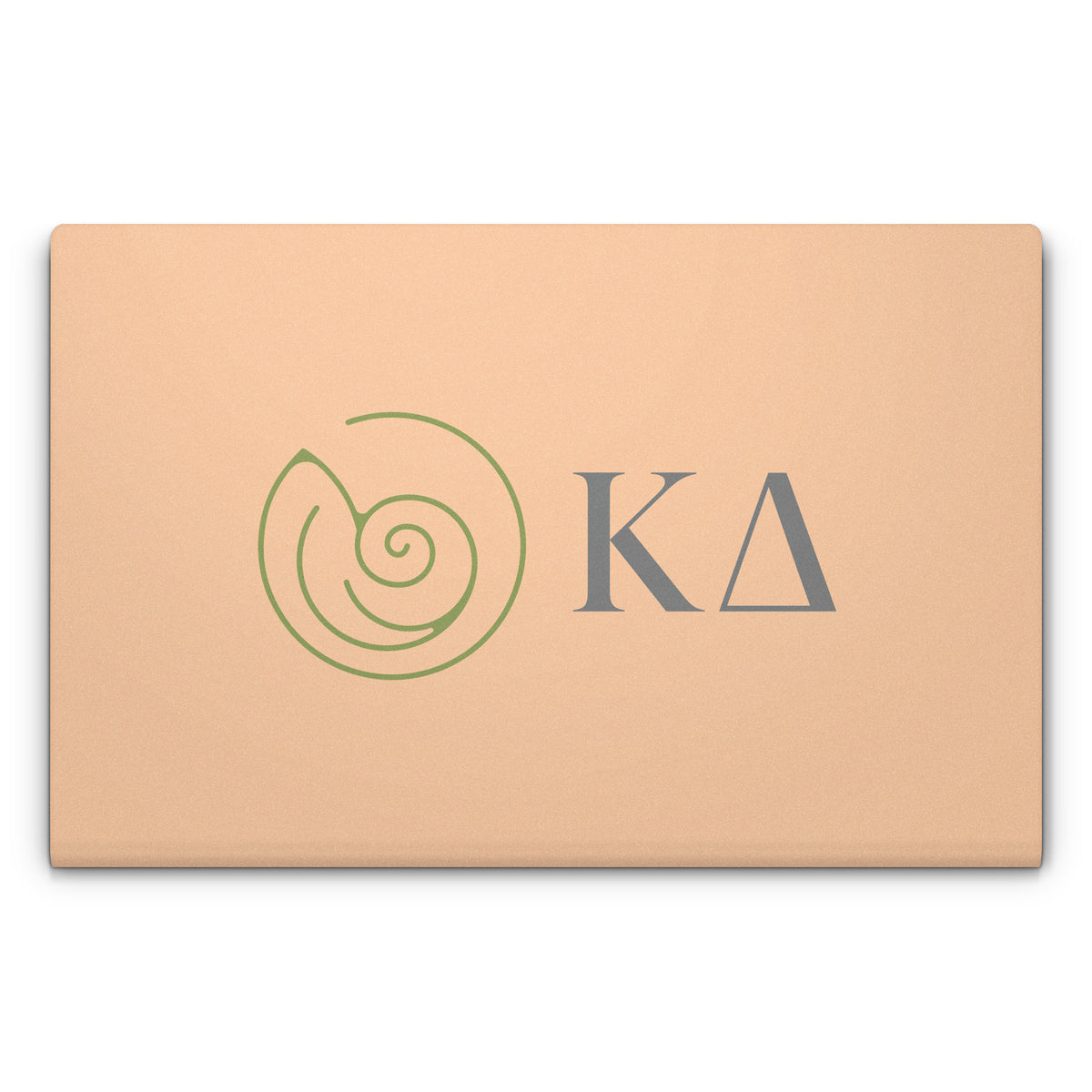 Kappa Delta Greek Letters Empowered Peach - Laptop Lid Skin