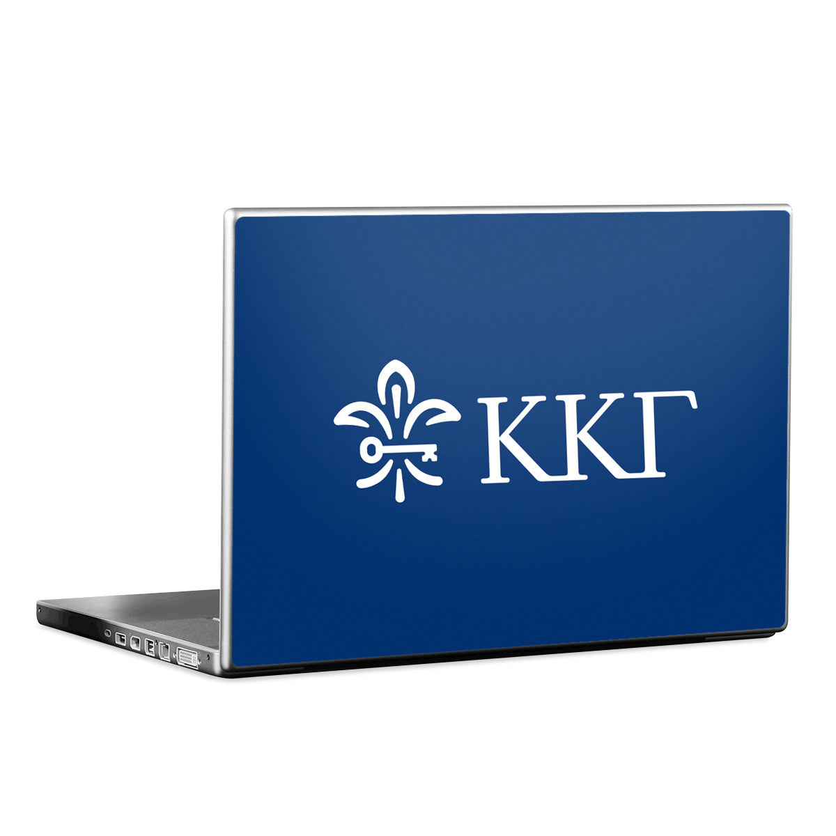 Kappa Kappa Gamma Letterkey Horizontal Kappa Blue - Laptop Lid Skin