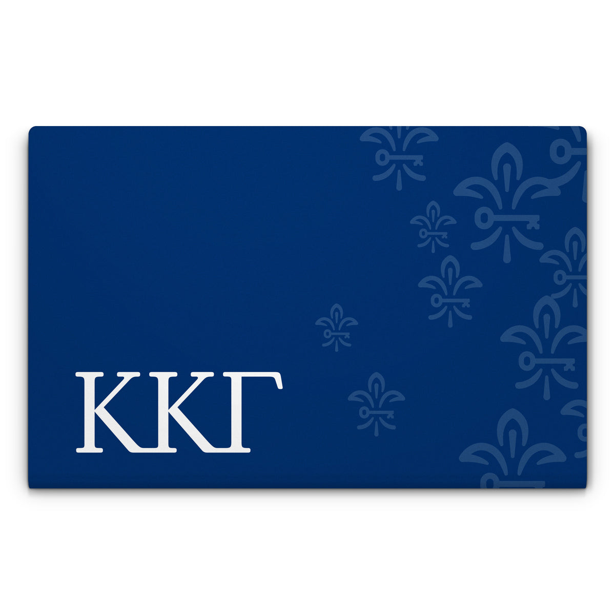 Kappa Kappa Gamma Letters and Fleur De Key Gamma Blue - Laptop Lid Skin