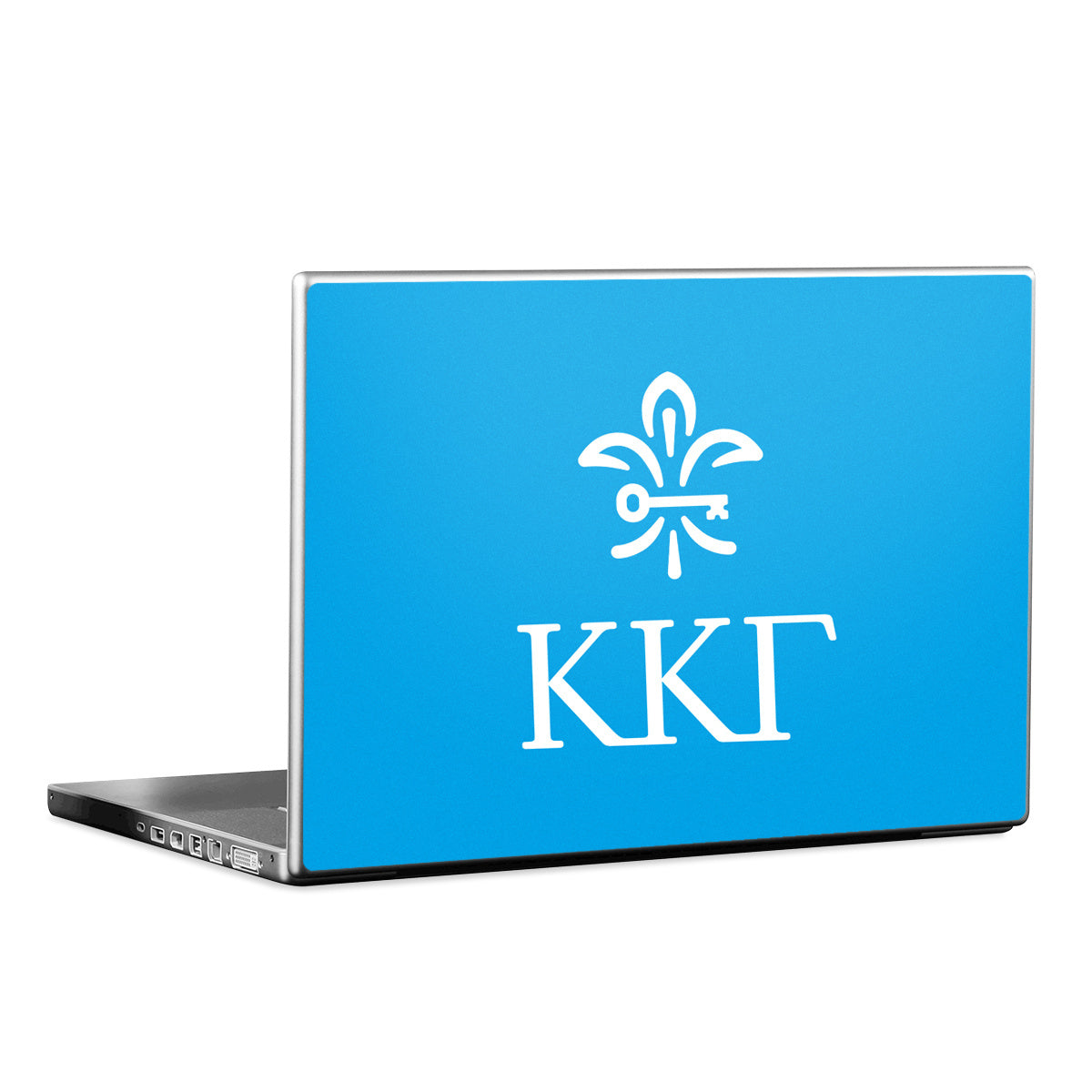 Kappa Kappa Gamma Letterkey Vertical Gamma Blue - Laptop Lid Skin
