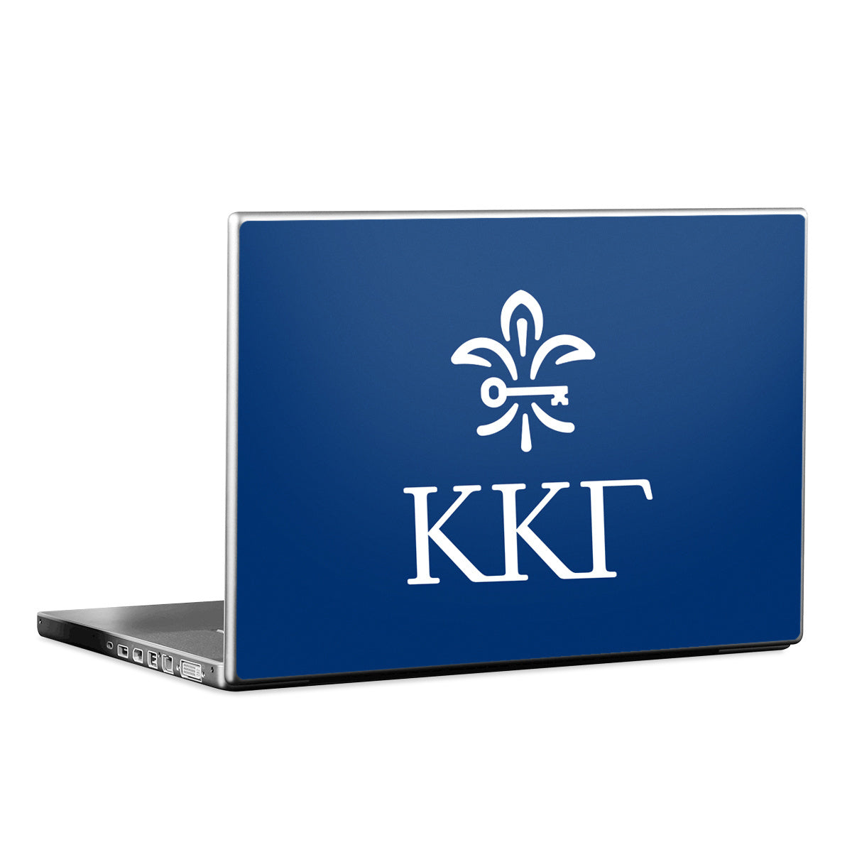Kappa Kappa Gamma Letterkey Vertical Kappa Blue - Laptop Lid Skin
