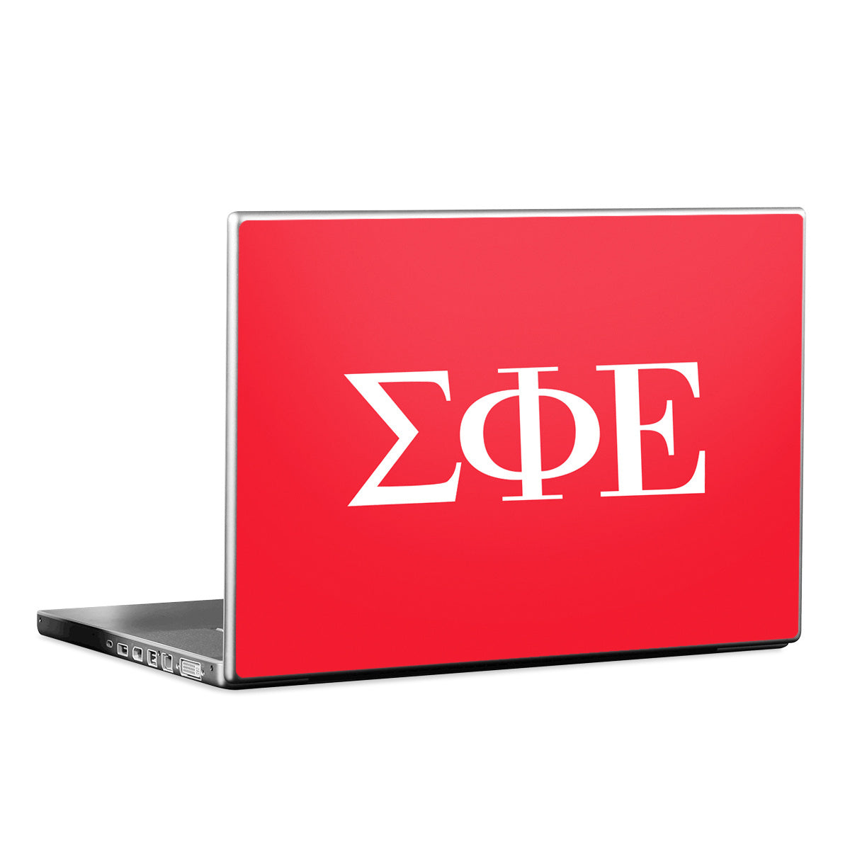 Sigma Phi Epsilon Greek Letters Red - Laptop Lid Skin
