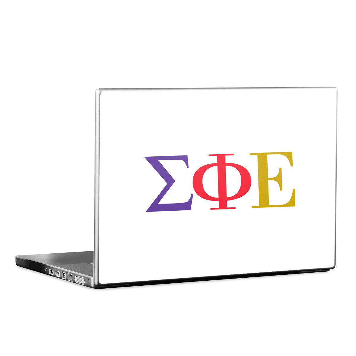 Sigma Phi Epsilon Greek Letters White - Laptop Lid Skin