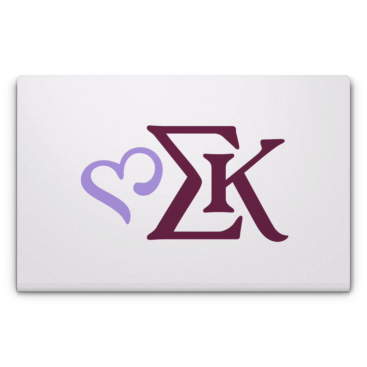 Sigma Kappa Greek Letters Two Color on Dove Love - Laptop Lid Skin