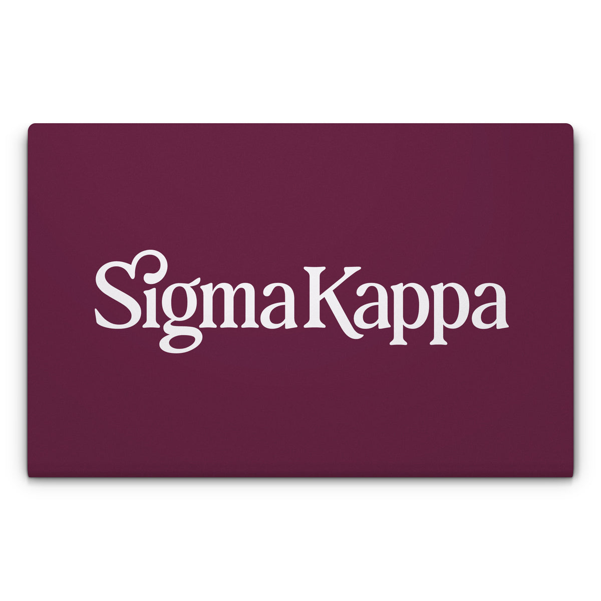 Sigma Kappa Primary Logo Dove Love on Mary Maroon - Laptop Lid Skin