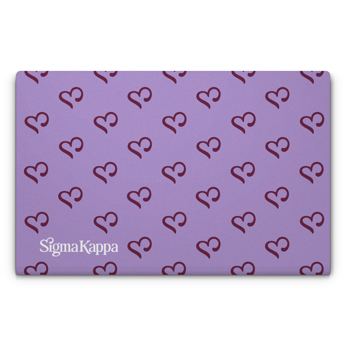 Sigma Kappa Hearts Pattern - Laptop Lid Skin
