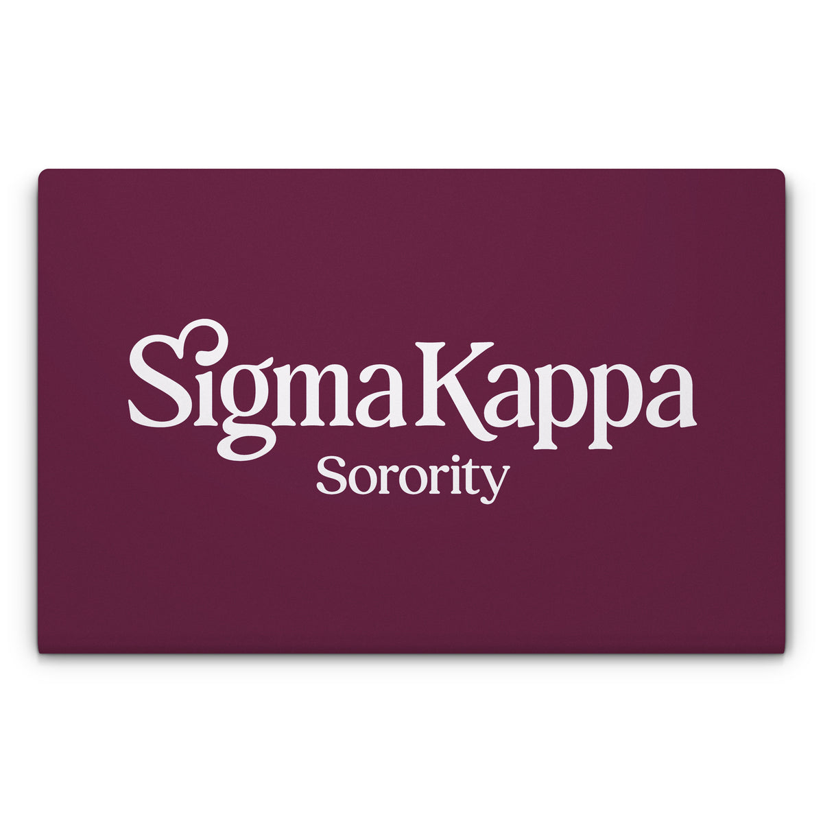 Sigma Kappa Sorority Logo Dove Love on Mary Maroon - Laptop Lid Skin