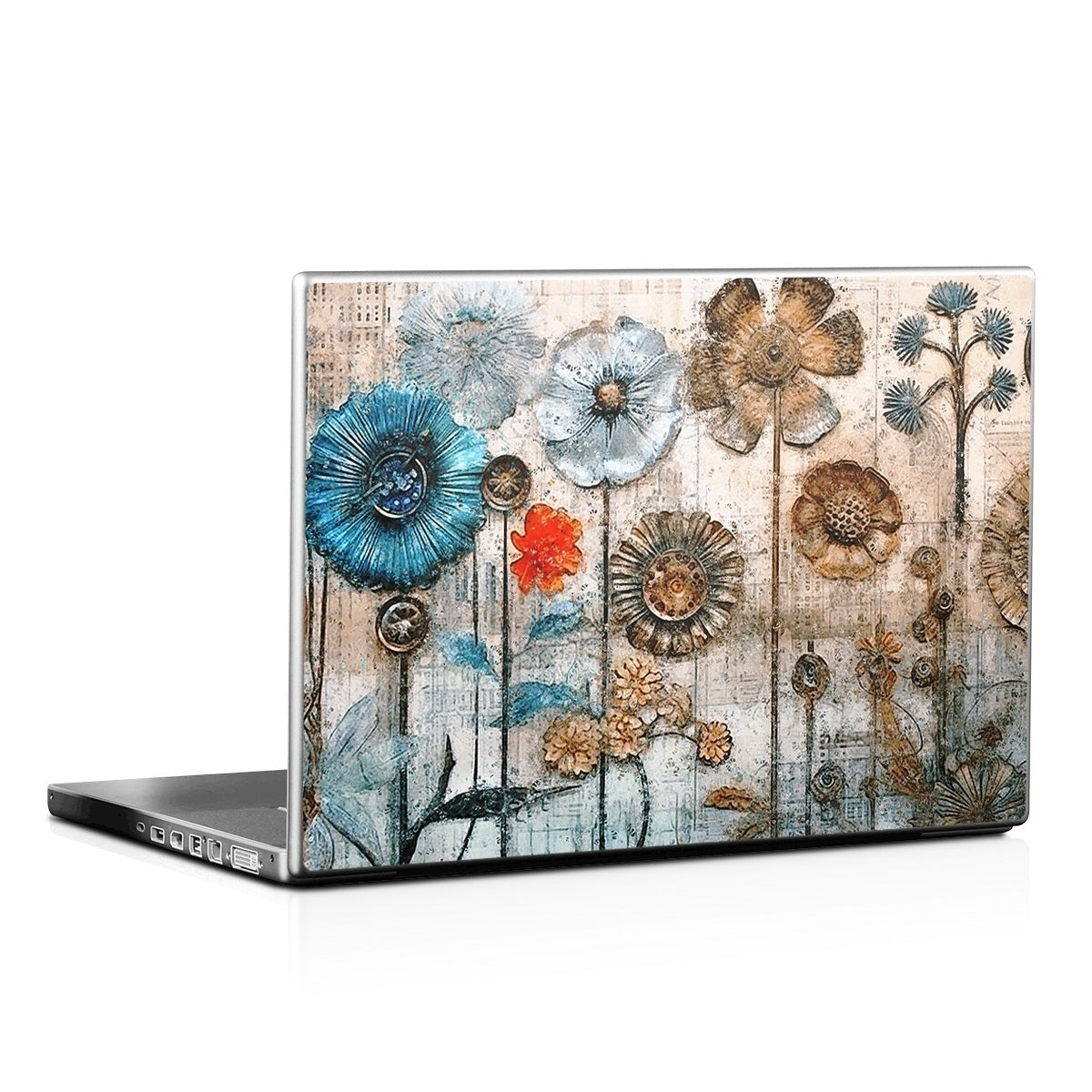 Steampunk Flowers - Laptop Lid Skin