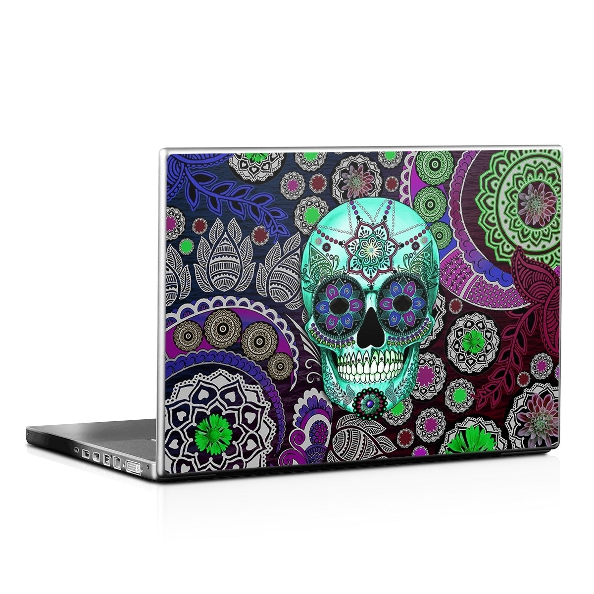 Sugar Skull Sombrero - Laptop Lid Skin
