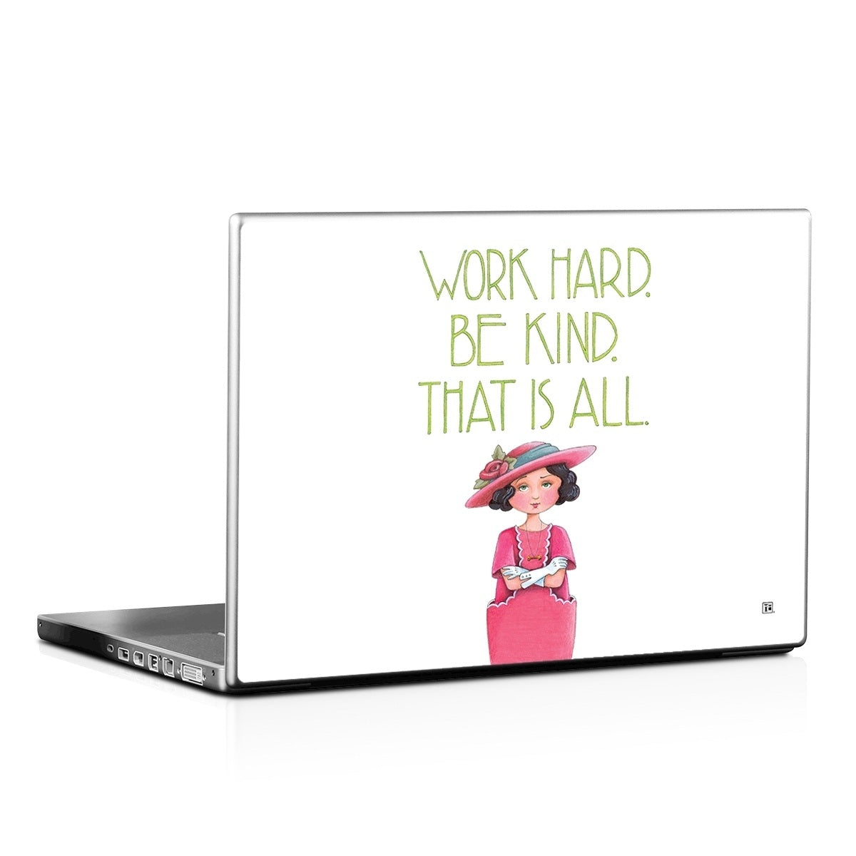 Work Hard - Laptop Lid Skin