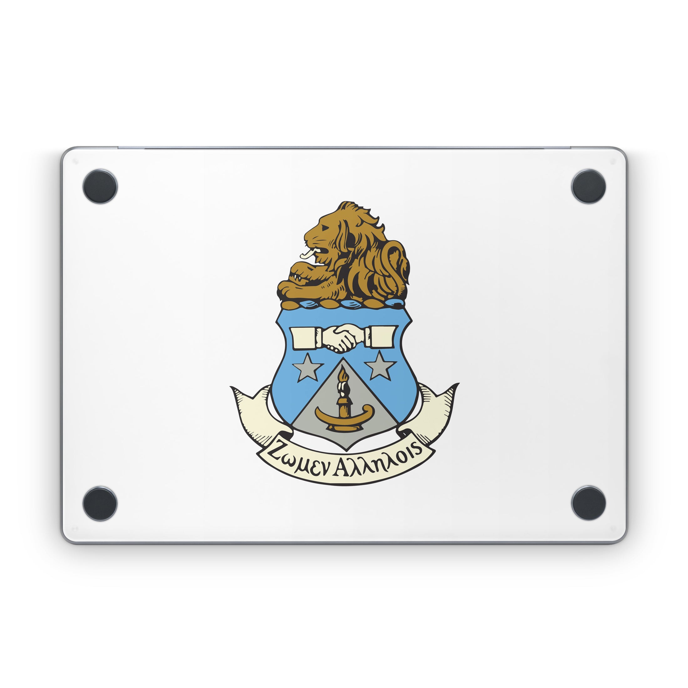 Alpha Delta Pi Crest White - Apple MacBook Skin