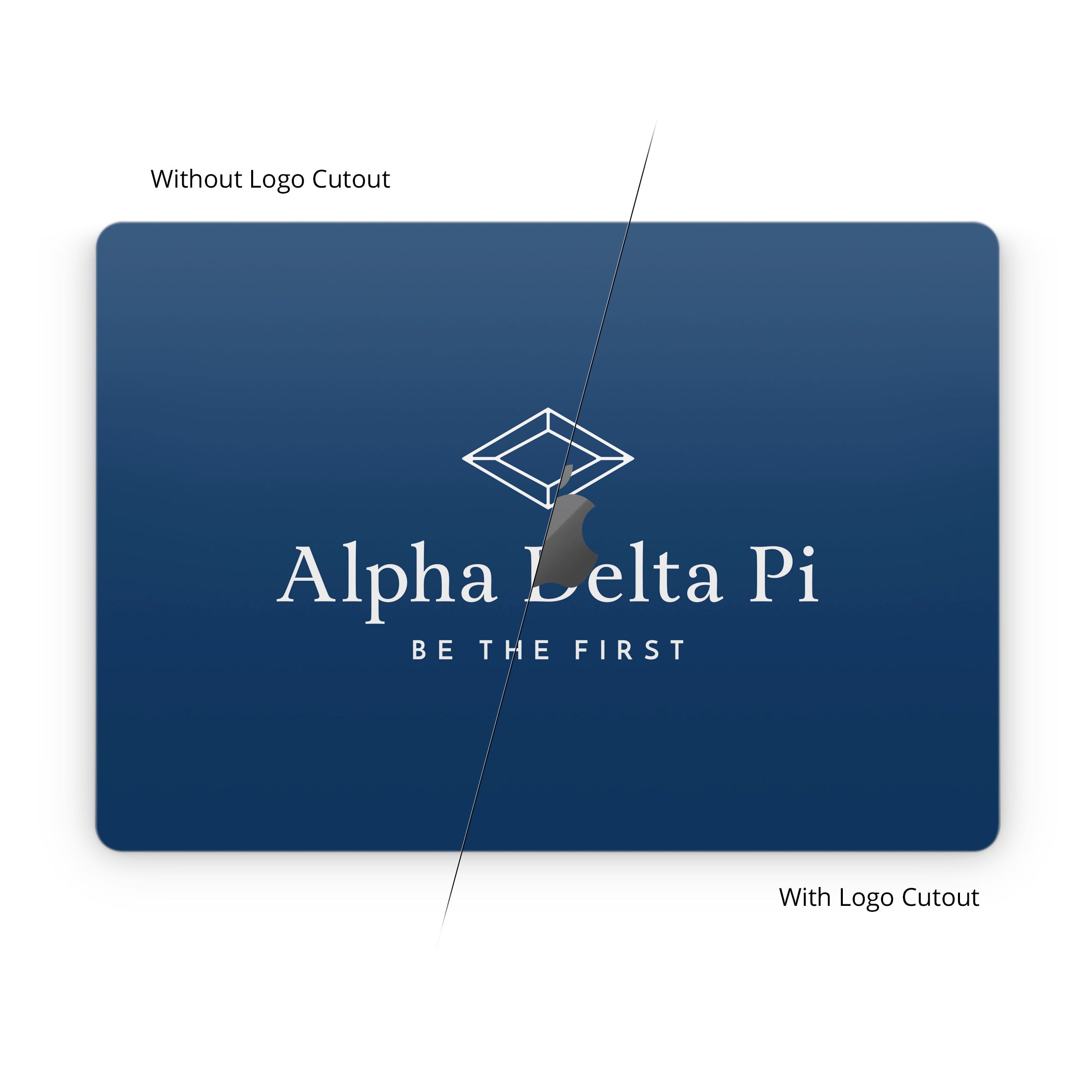 Alpha Delta Pi Primary Logo Midnight - Apple MacBook Skin