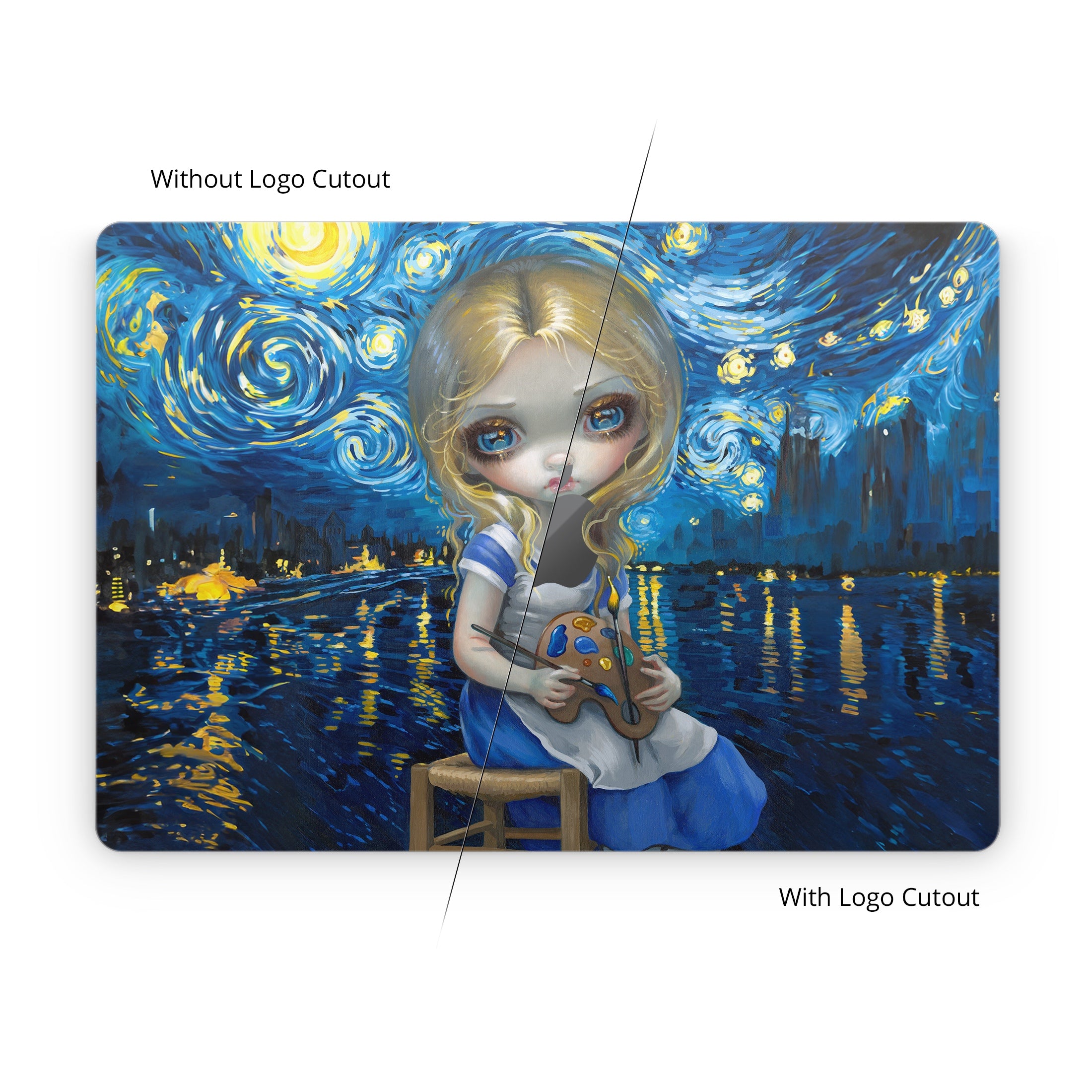Alice in a Van Gogh - Apple MacBook Skin