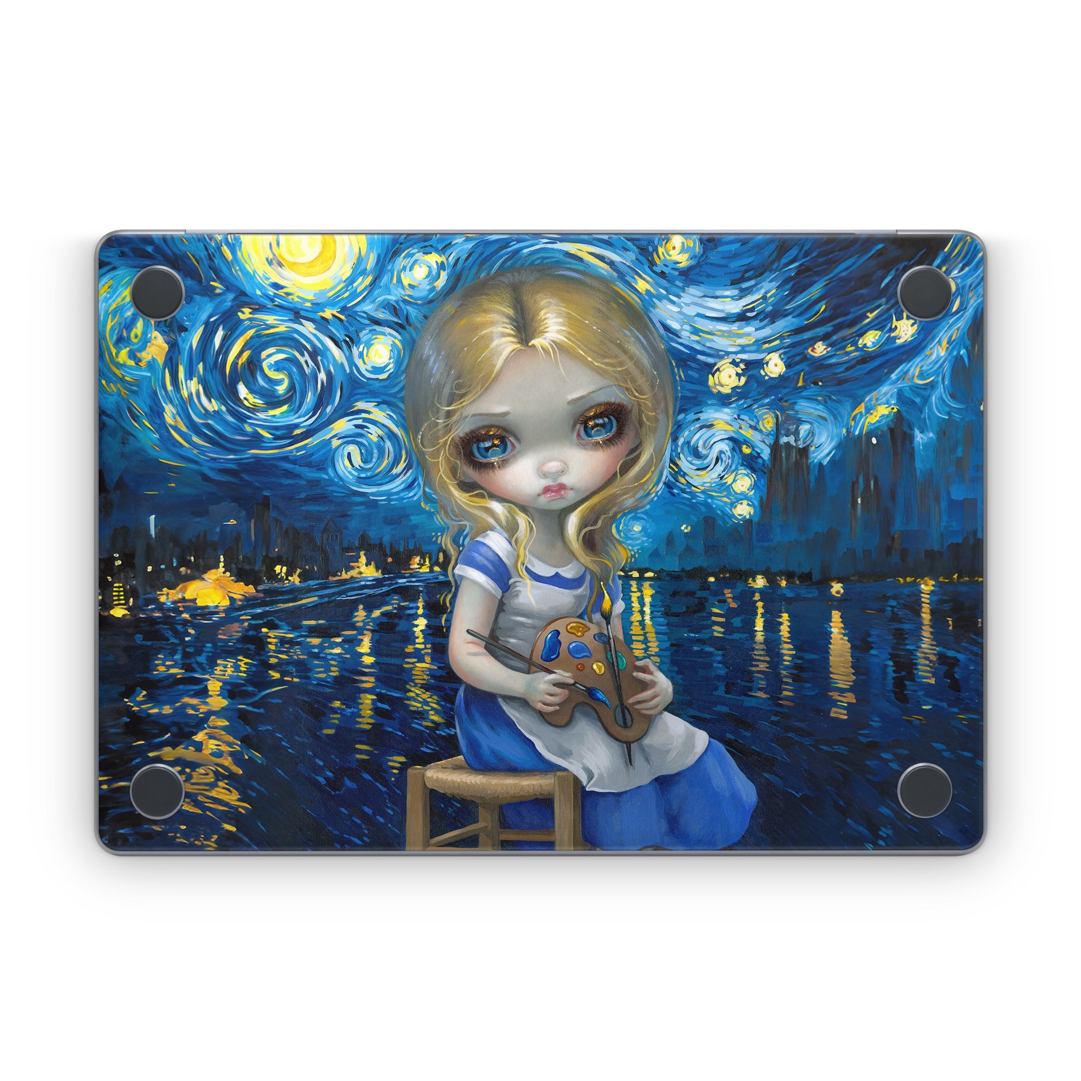 Alice in a Van Gogh - Apple MacBook Skin
