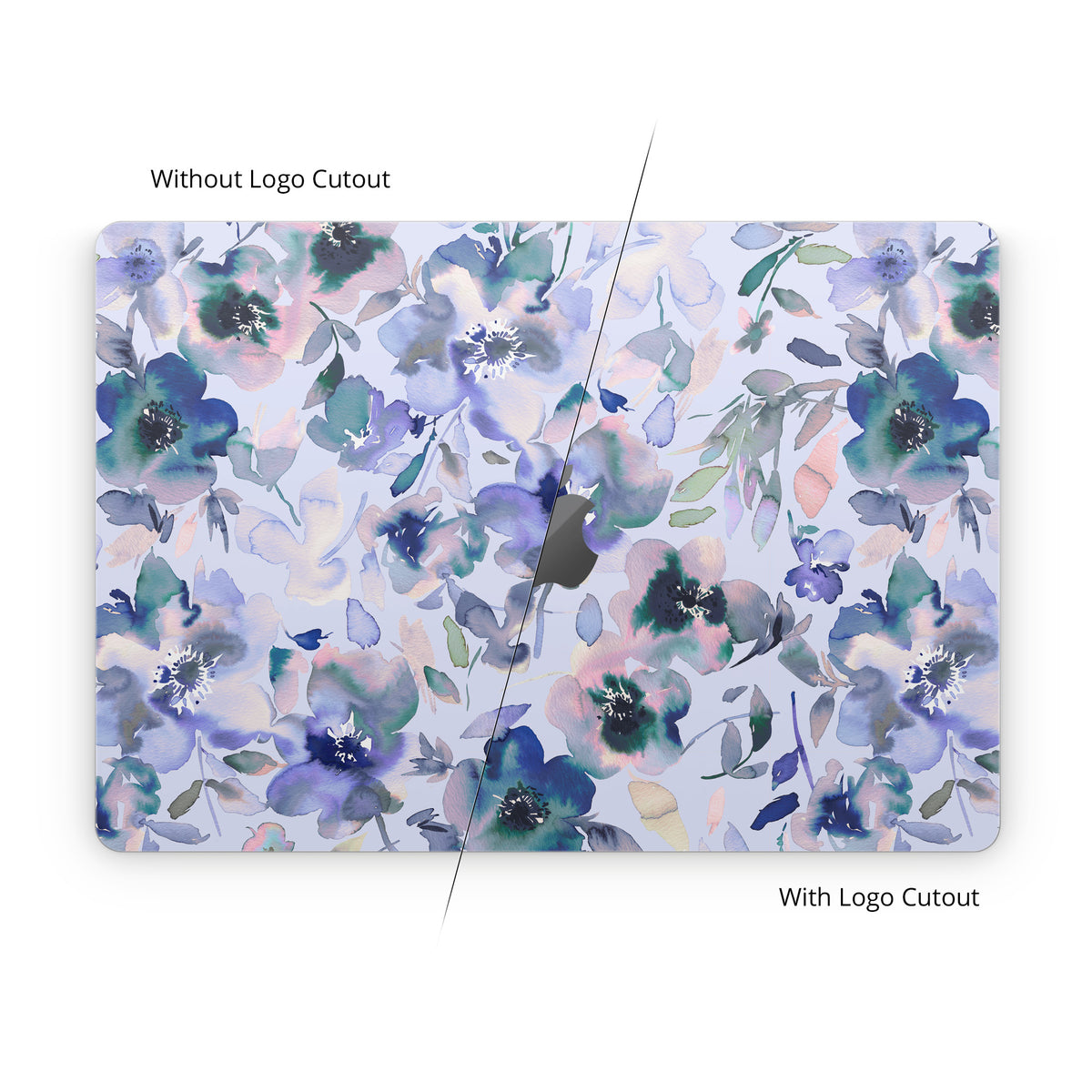 Aquatic Artistic Flowers - Apple MacBook Skin