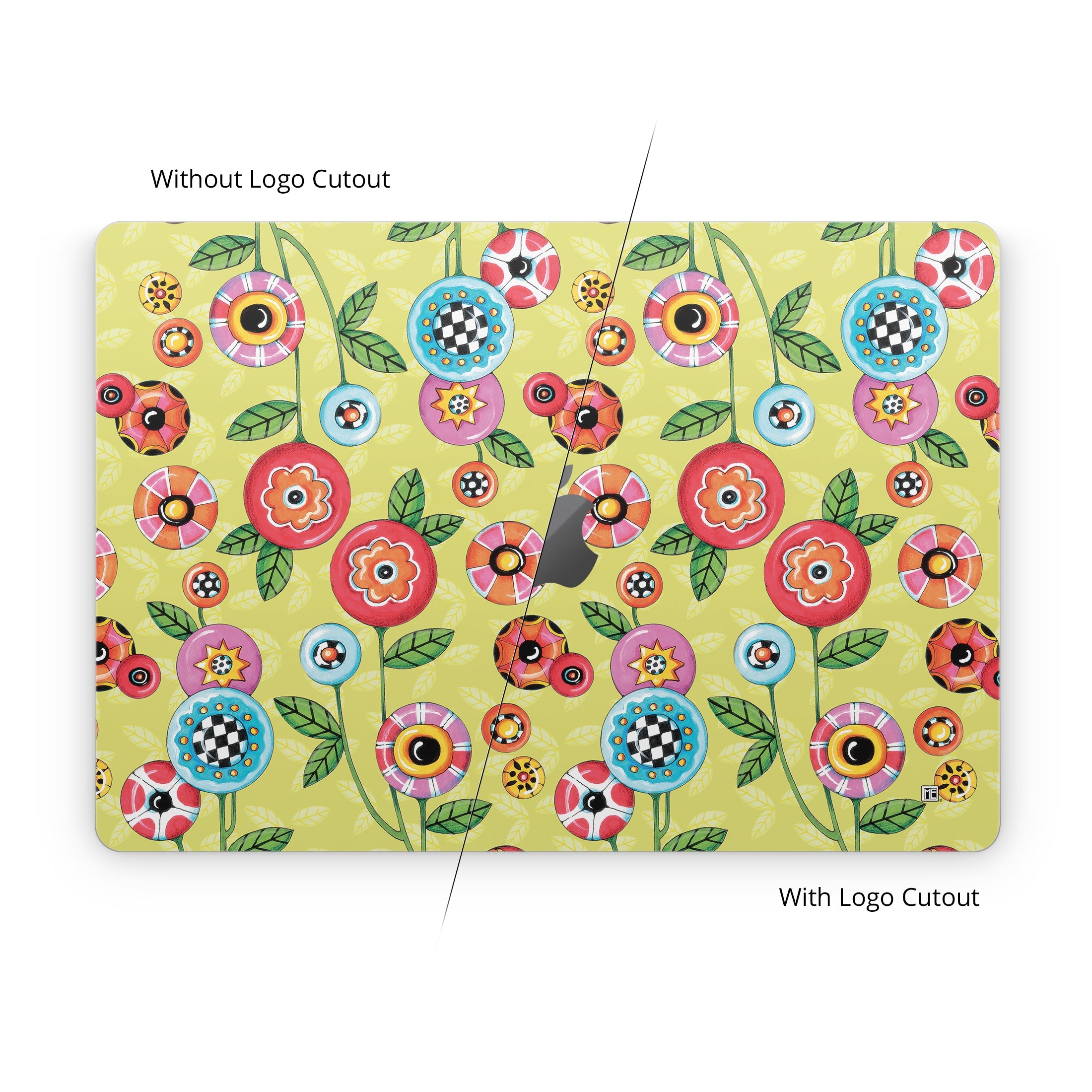Button Flowers - Apple MacBook Skin