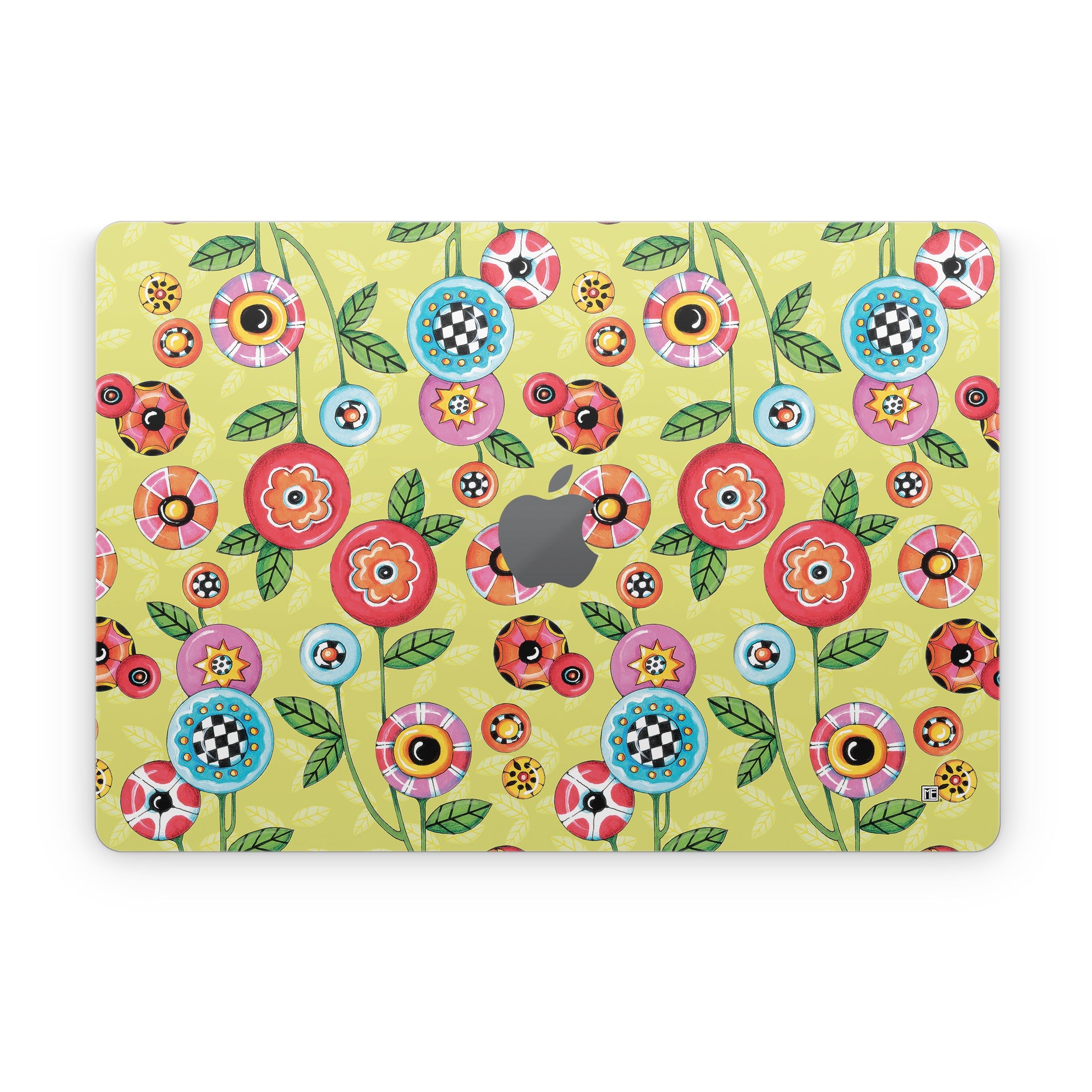 Button Flowers - Apple MacBook Skin