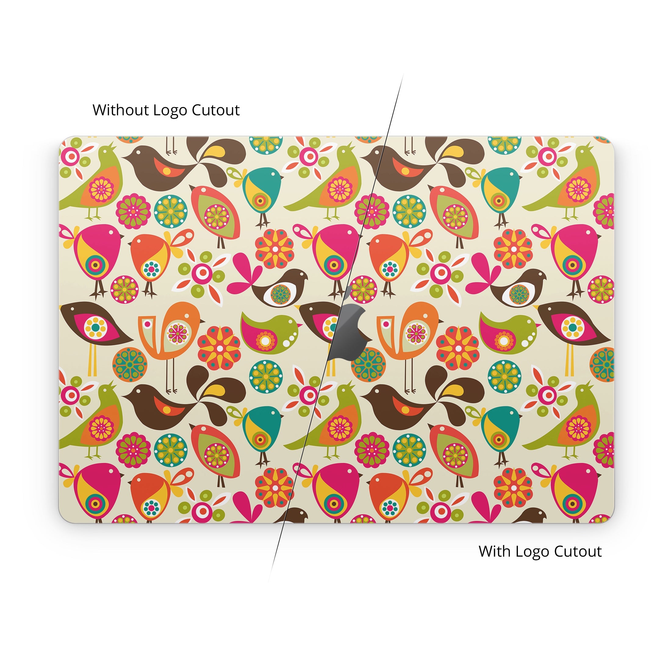 Bird Flowers - Apple MacBook Skin