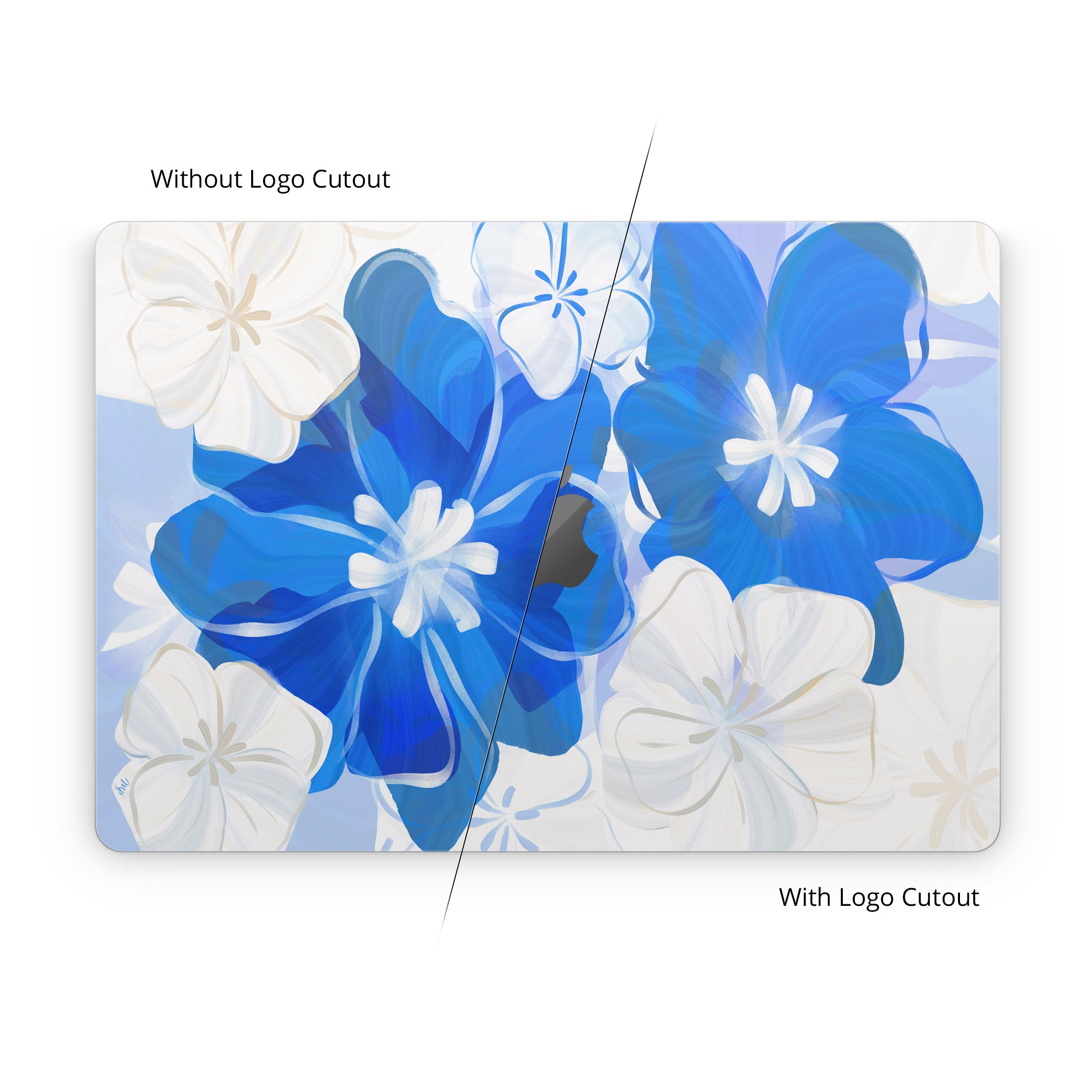 Blue Flowers - Apple MacBook Skin