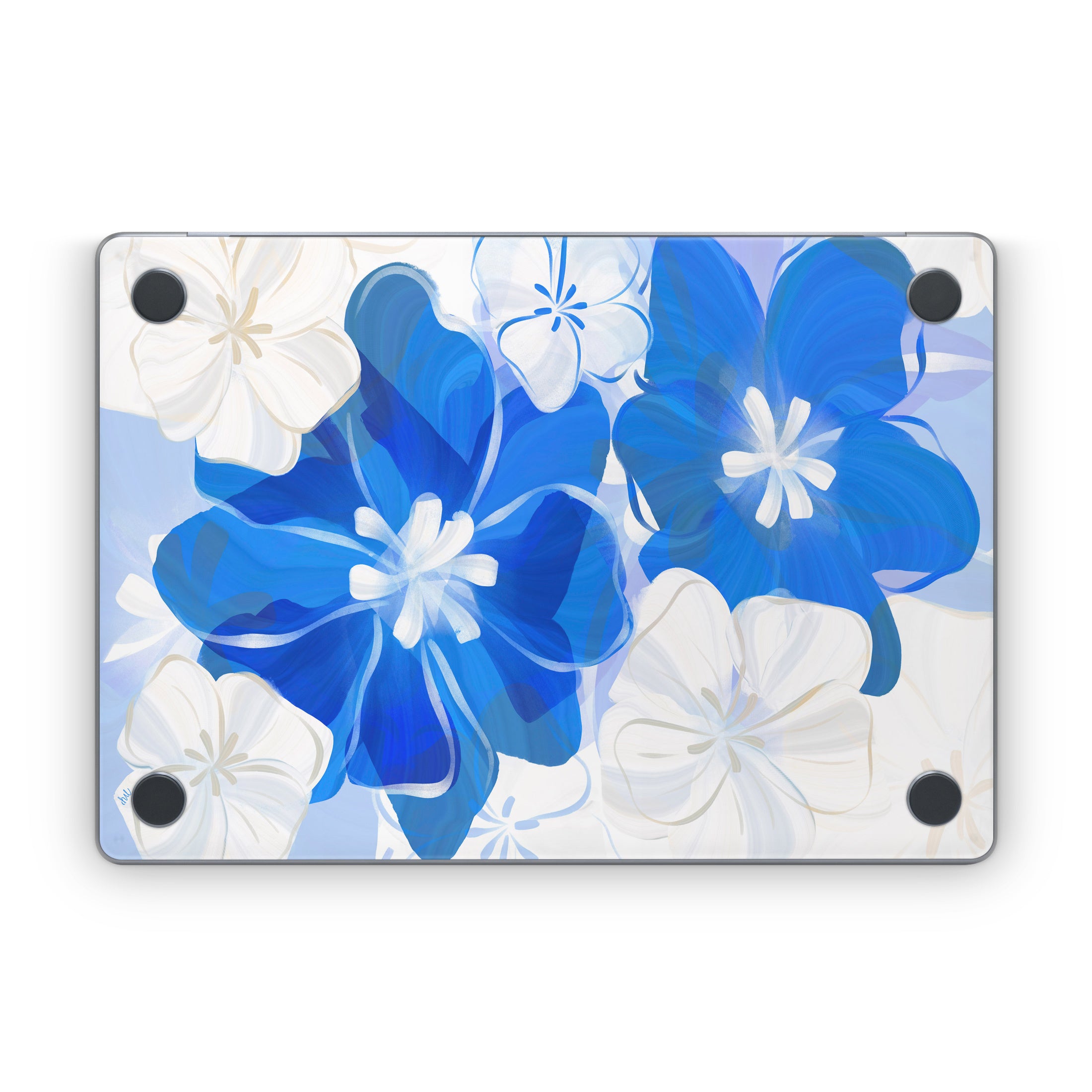 Blue Flowers - Apple MacBook Skin