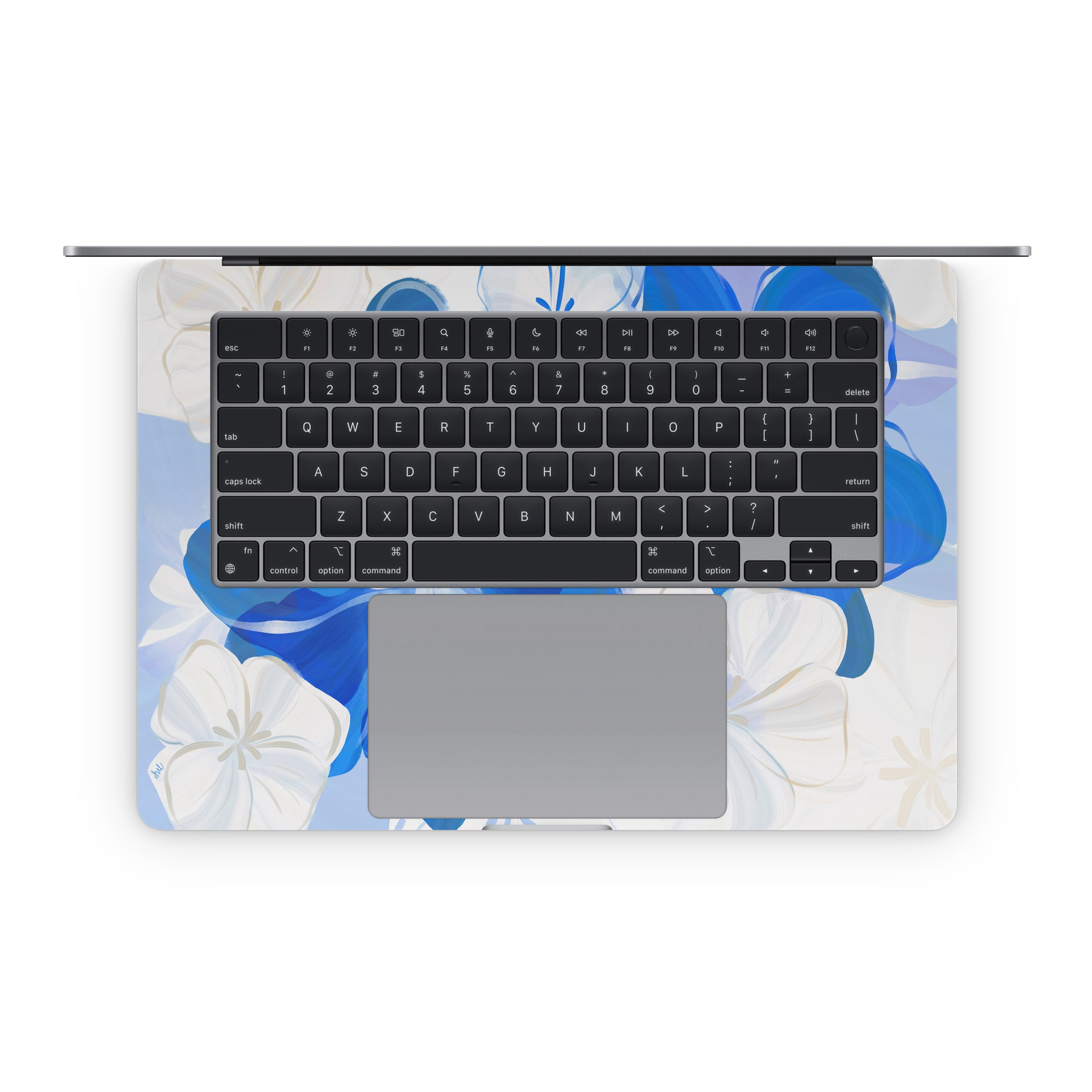 Blue Flowers - Apple MacBook Skin