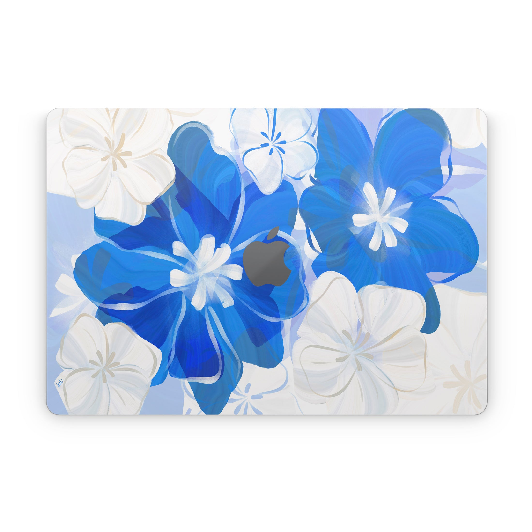 Blue Flowers - Apple MacBook Skin