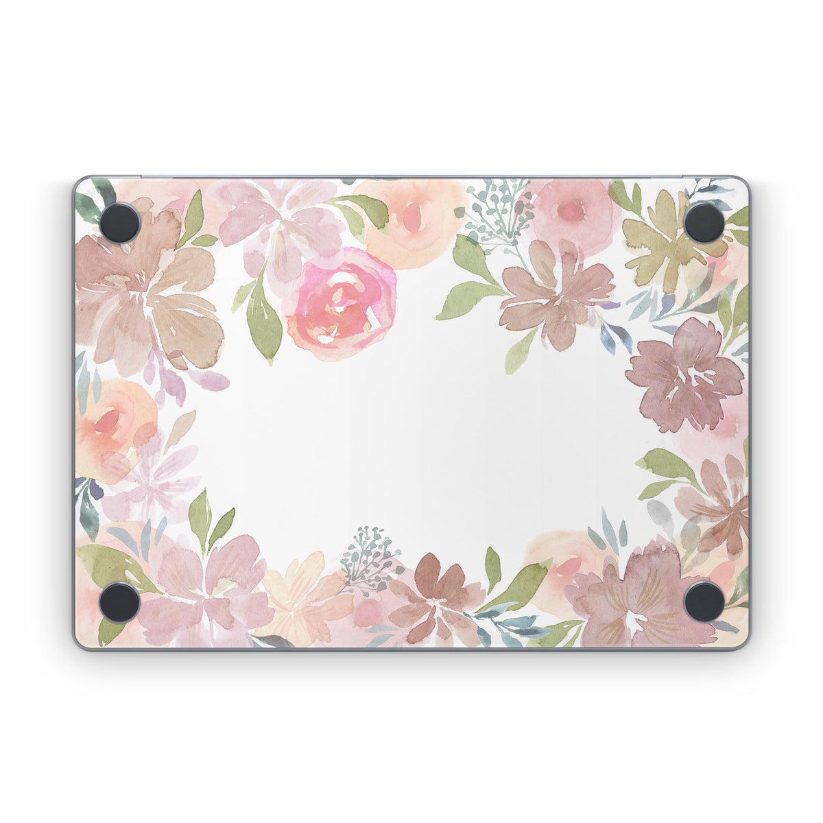 Blush Flower Frame - Apple MacBook Skin
