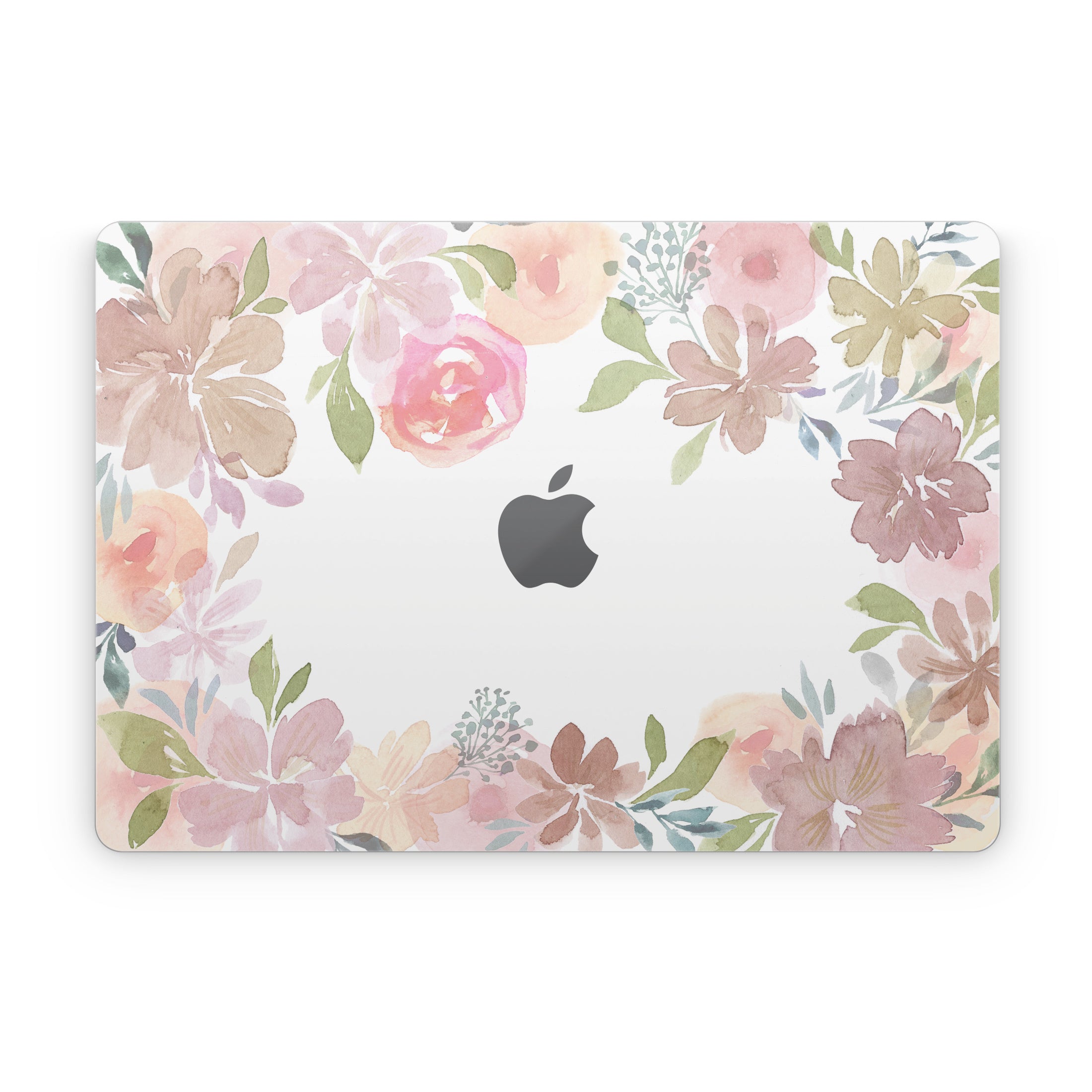 Blush Flower Frame - Apple MacBook Skin