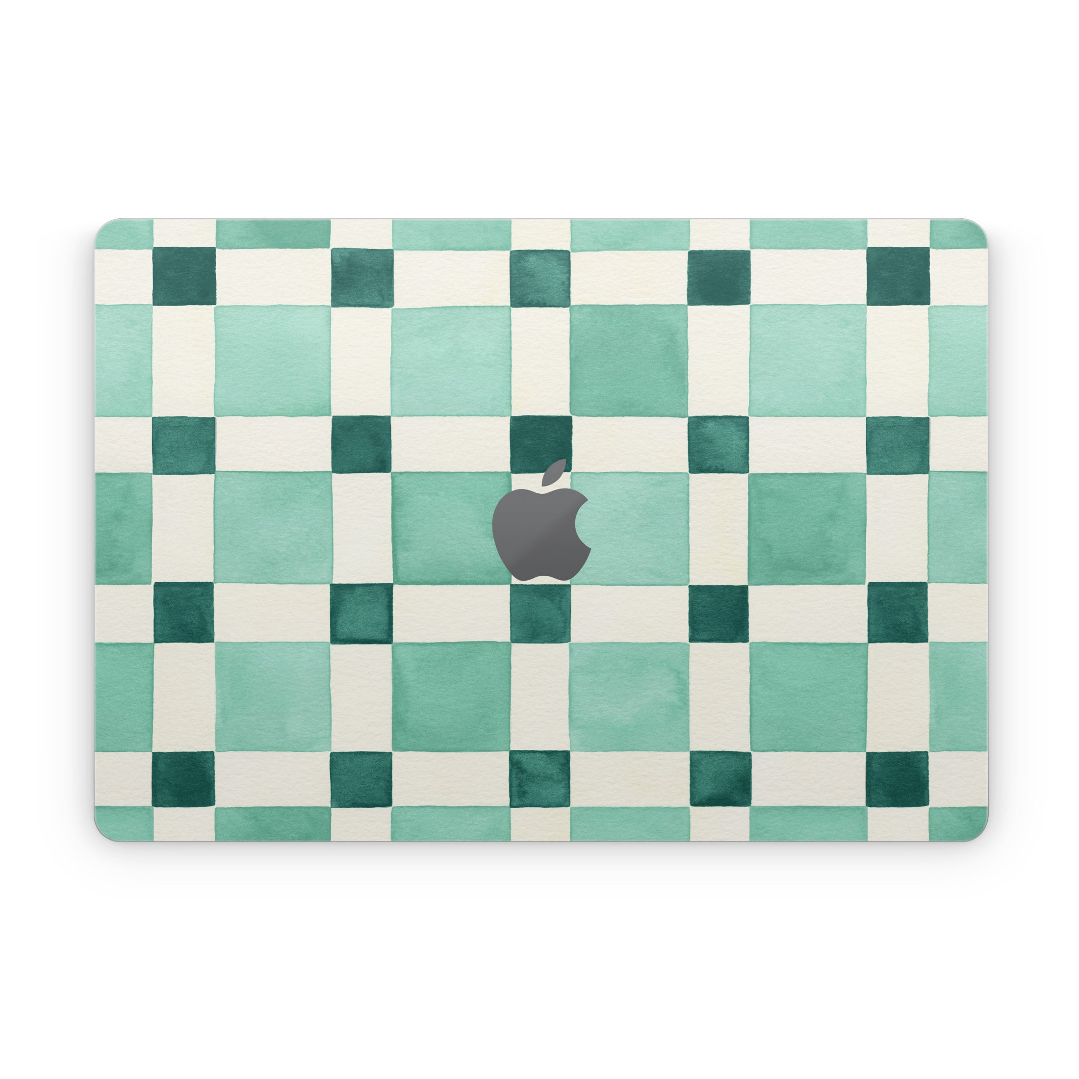 Checker Mosaic Green - Apple MacBook Skin