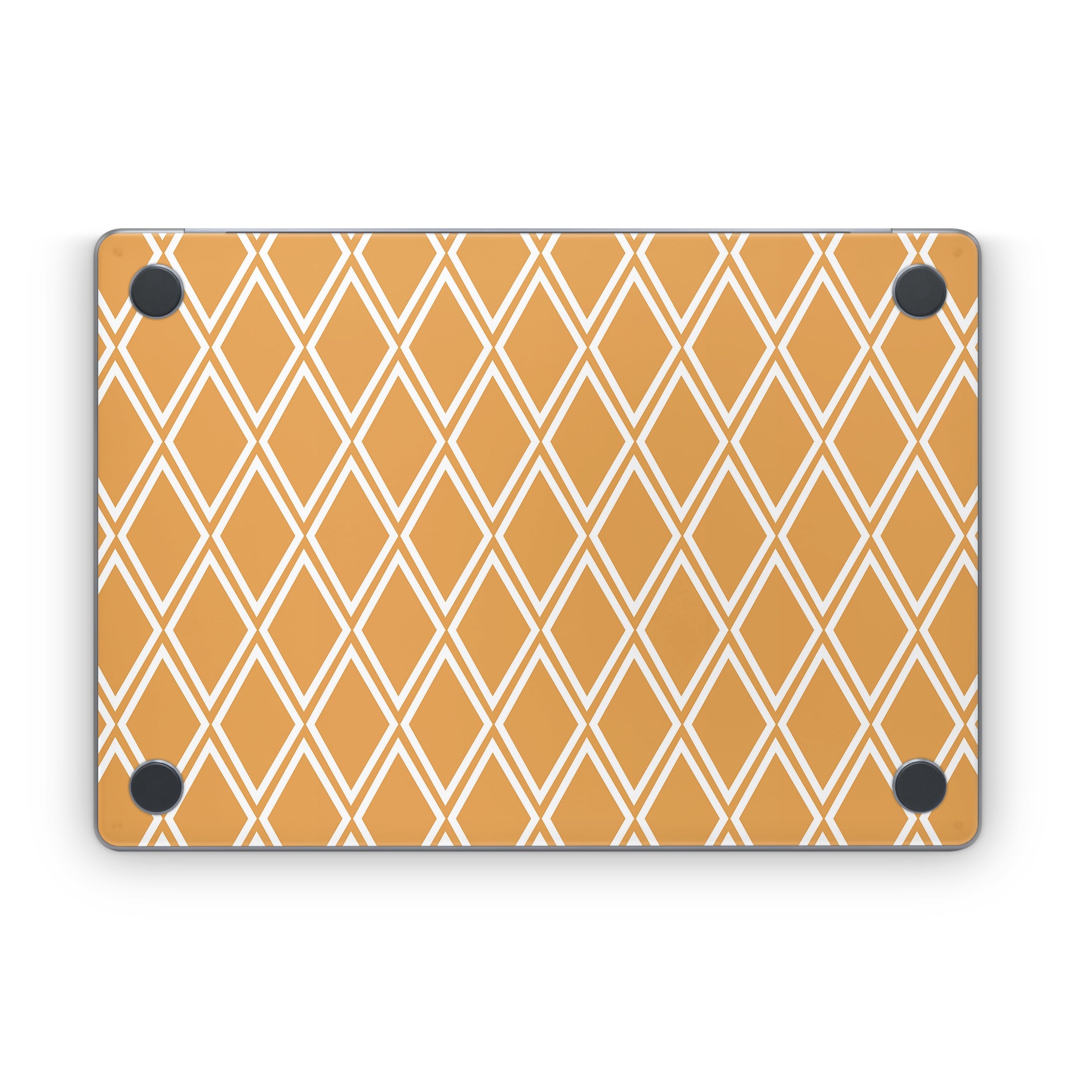 Orange Checks - Apple MacBook Skin