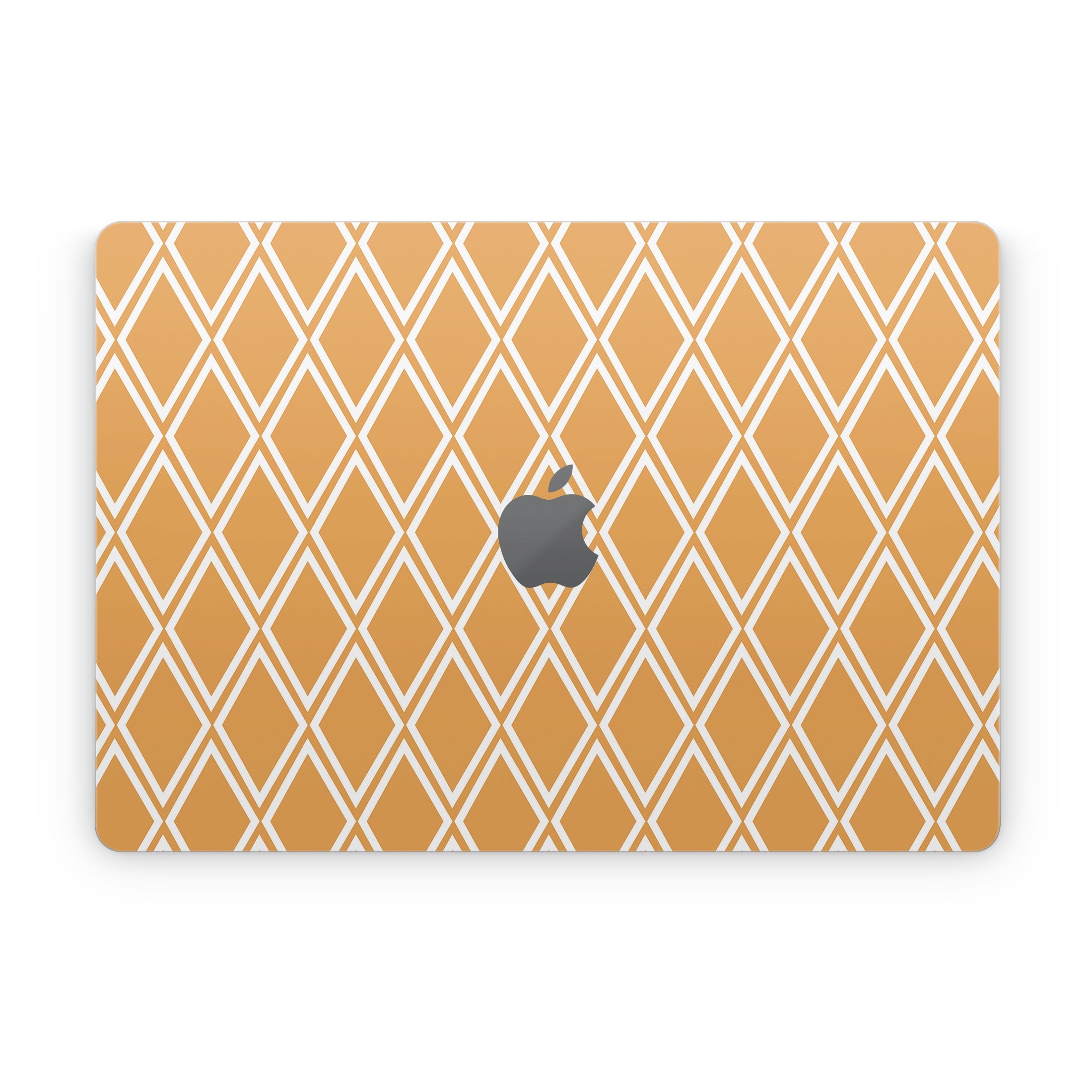Orange Checks - Apple MacBook Skin