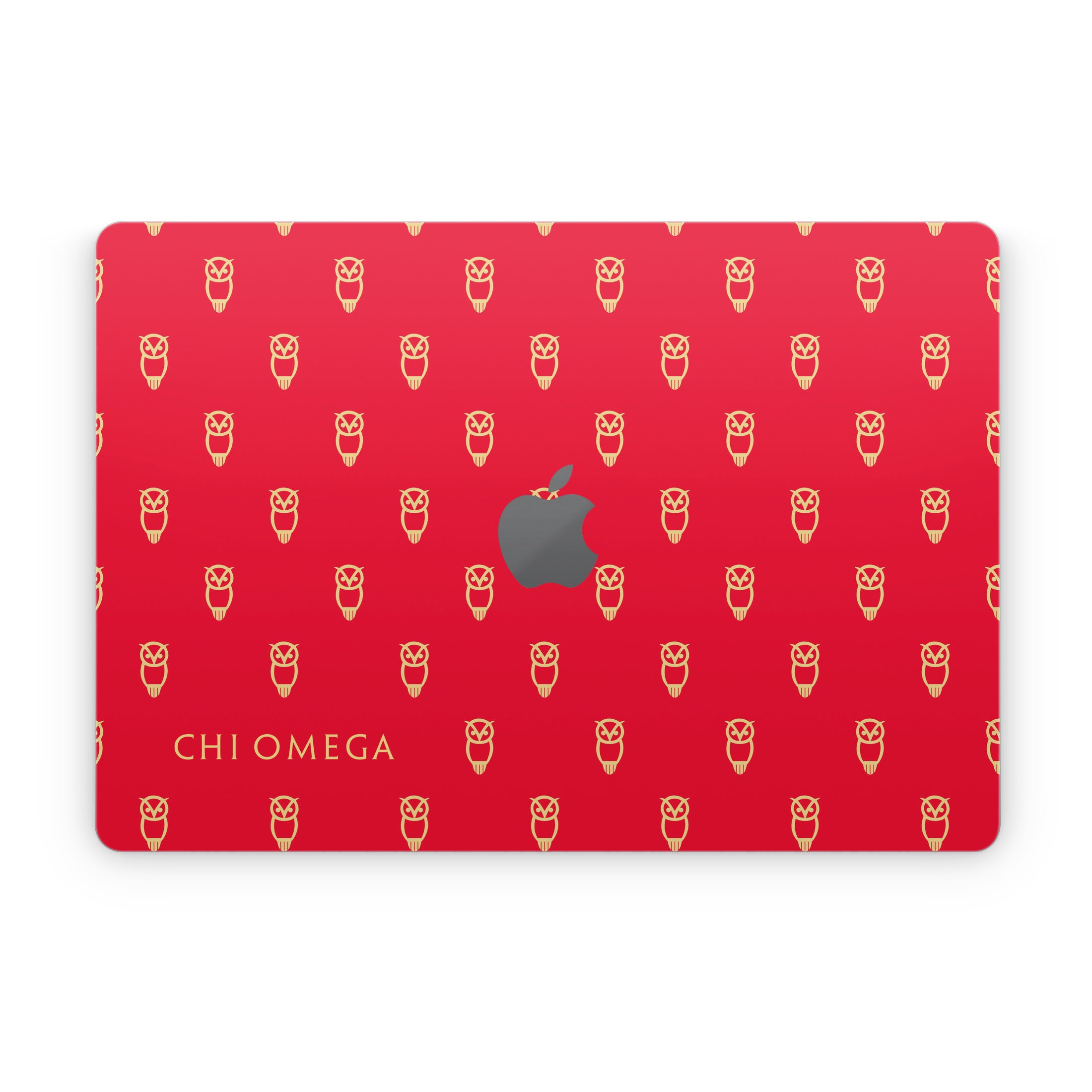 Chi Omega Owl Pattern - Apple MacBook Skin